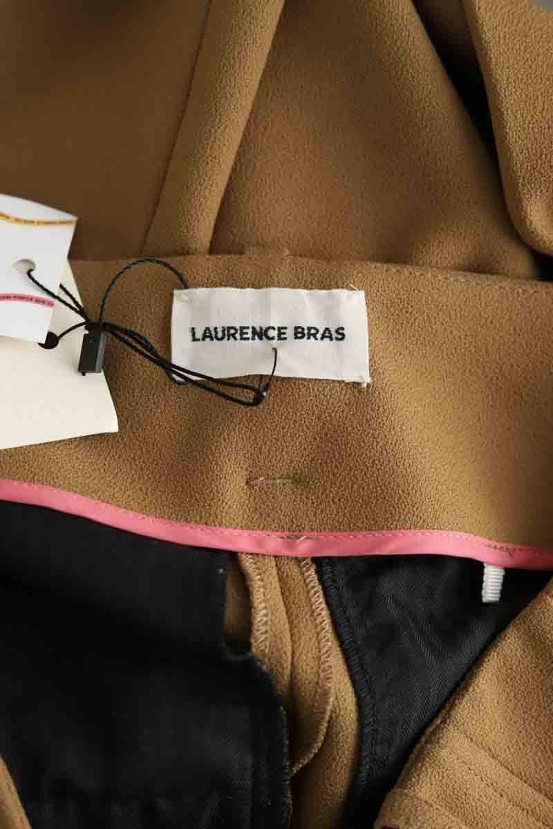 Brown straight-leg pants LAURENCE BRAS - Seconde Main Brown