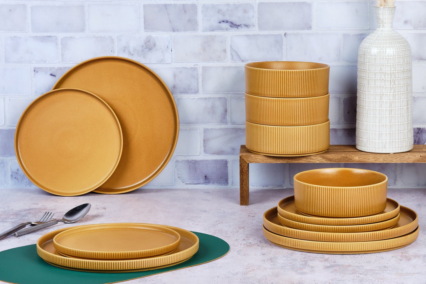 Scandi Essentials Set - 12 pieces - Ochre BJORN Yellow