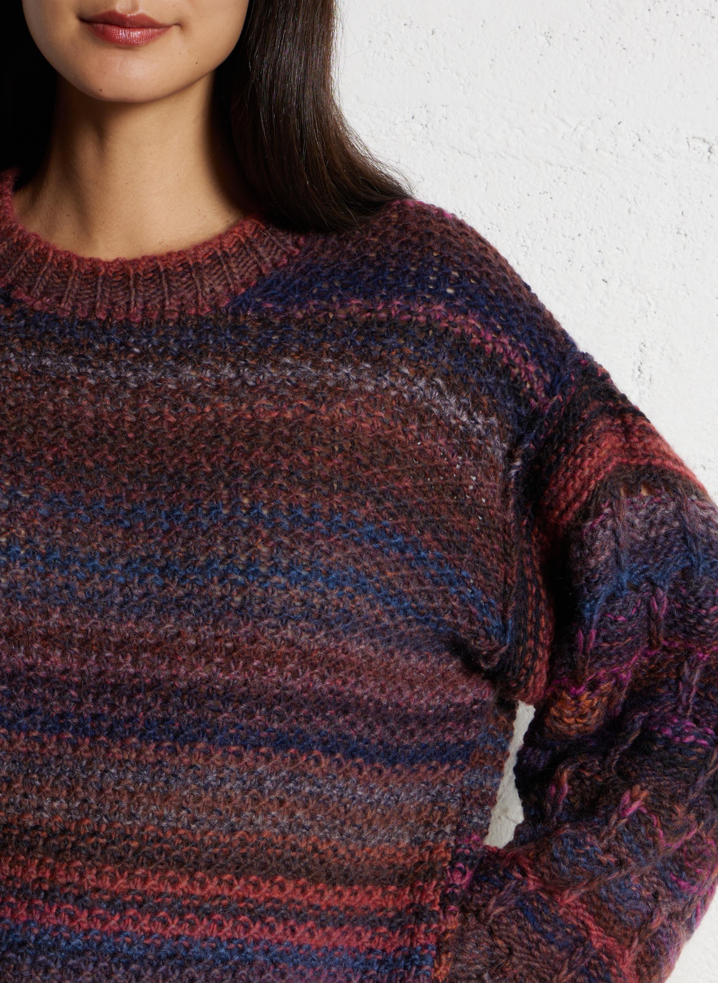 Pull oversize en laine mélangée TINSELS Multicolore