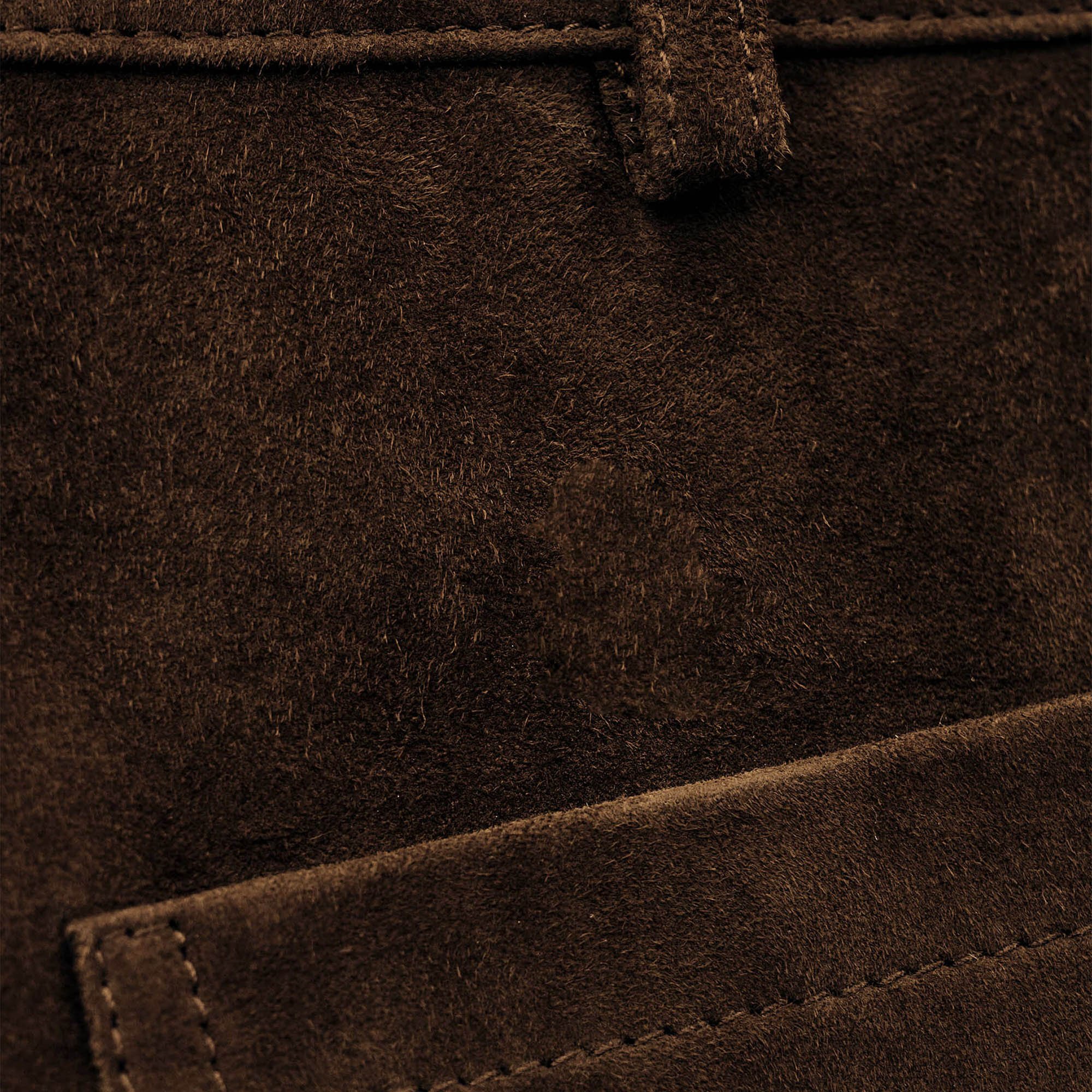 Pantalon large en daim BA&SH Marron