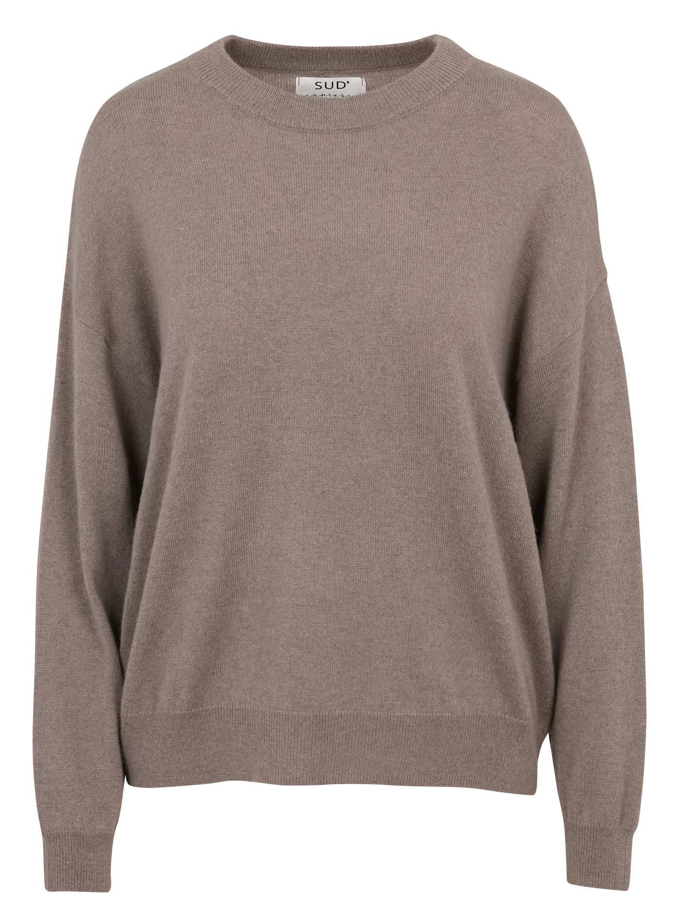 Pull ample col rond en cachemire SUD EXPRESS Marron