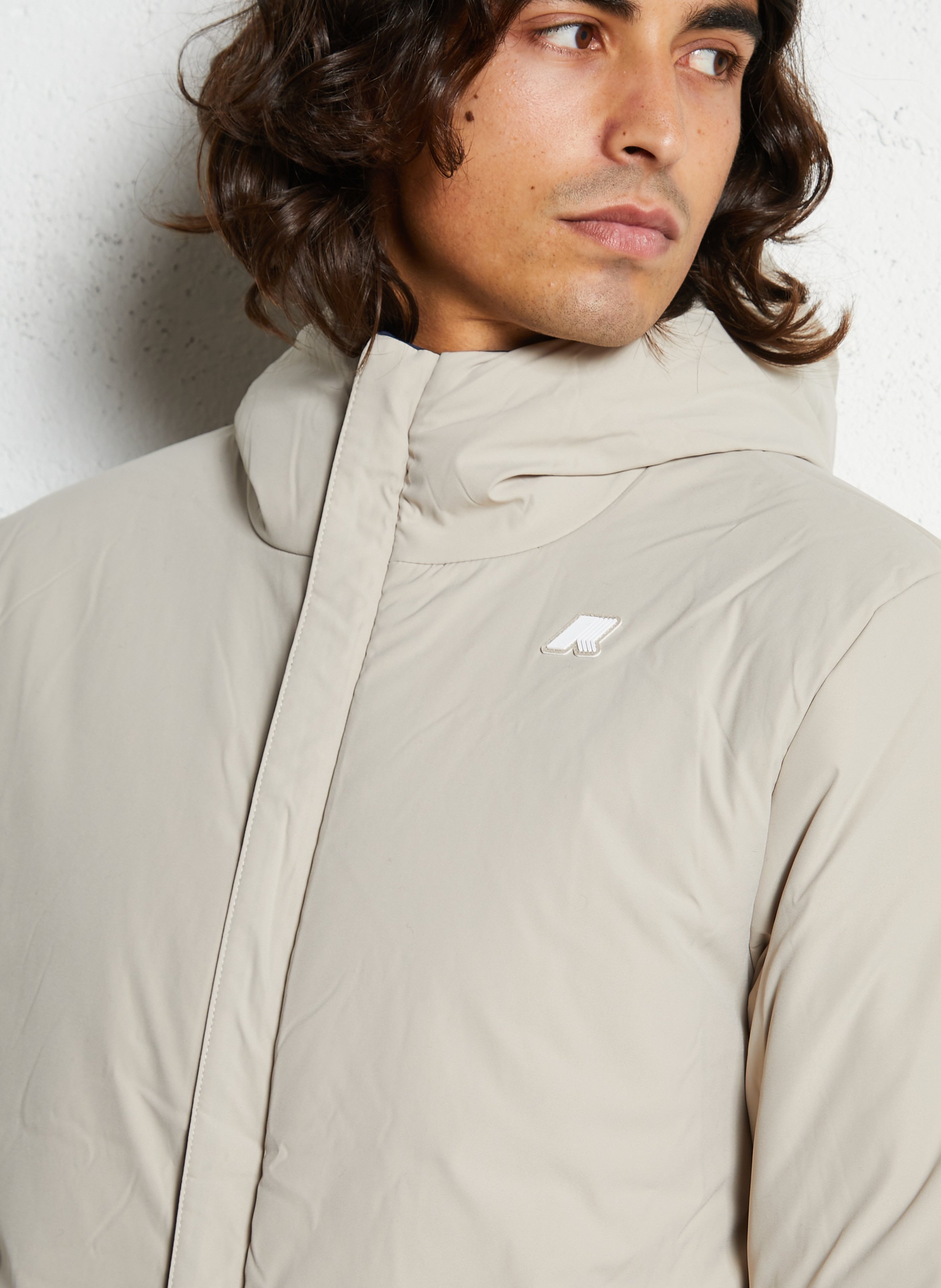 Coupe-vent droit col montant K-WAY Bleu