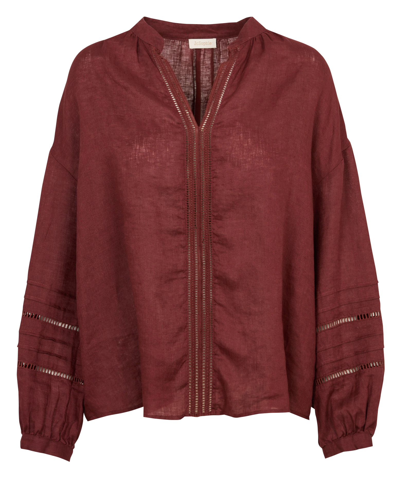 Weite Leinenbluse JC SOPHIE Braun