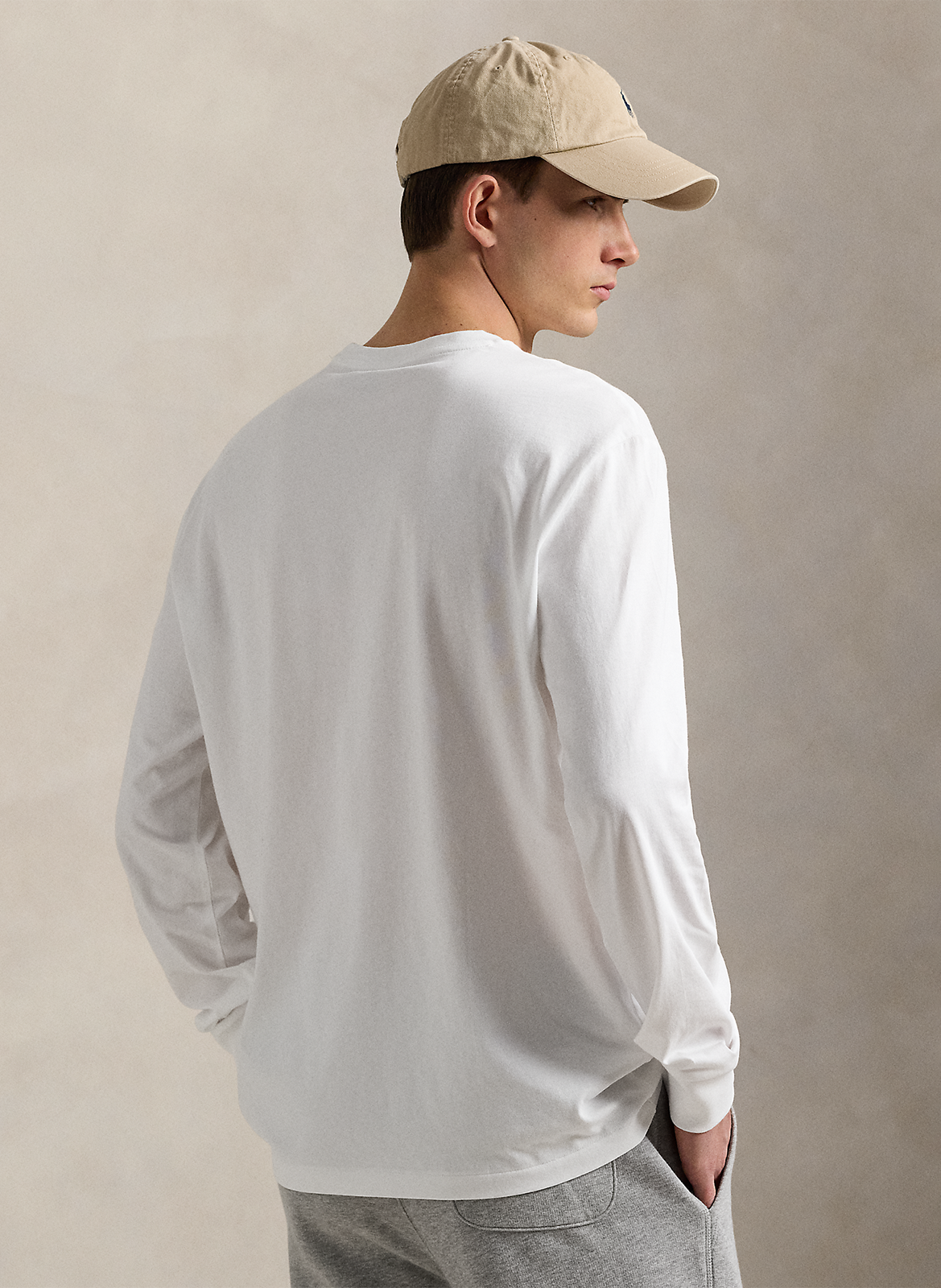 T-shirt col rond en coton POLO RALPH LAUREN Blanc