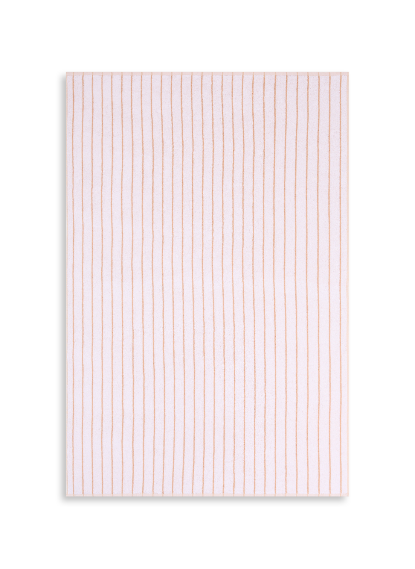 Striped organic cotton beach towel AU PRINTEMPS PARIS MAISON White