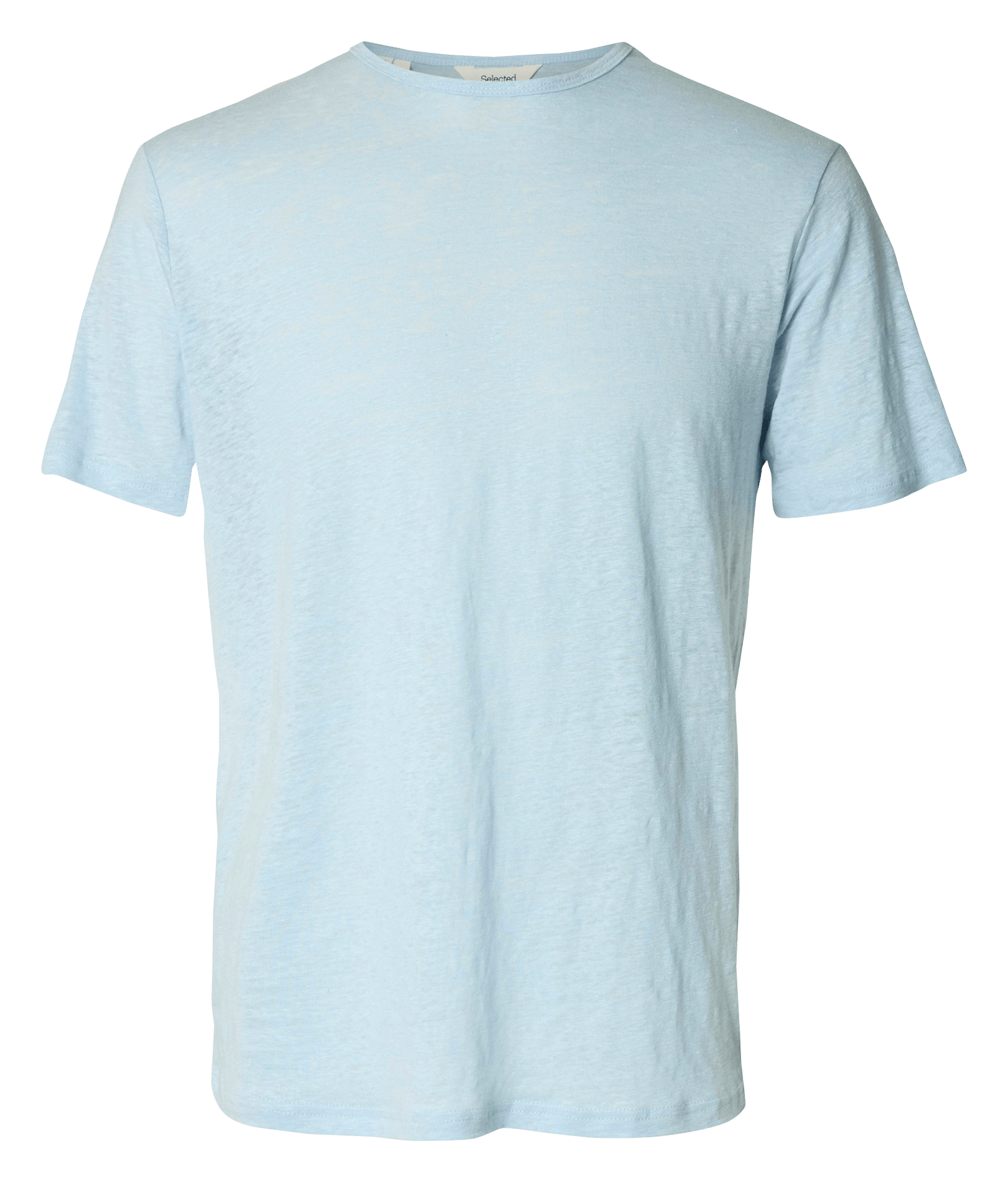 Rundhals-T-Shirt aus Leinen SELECTED