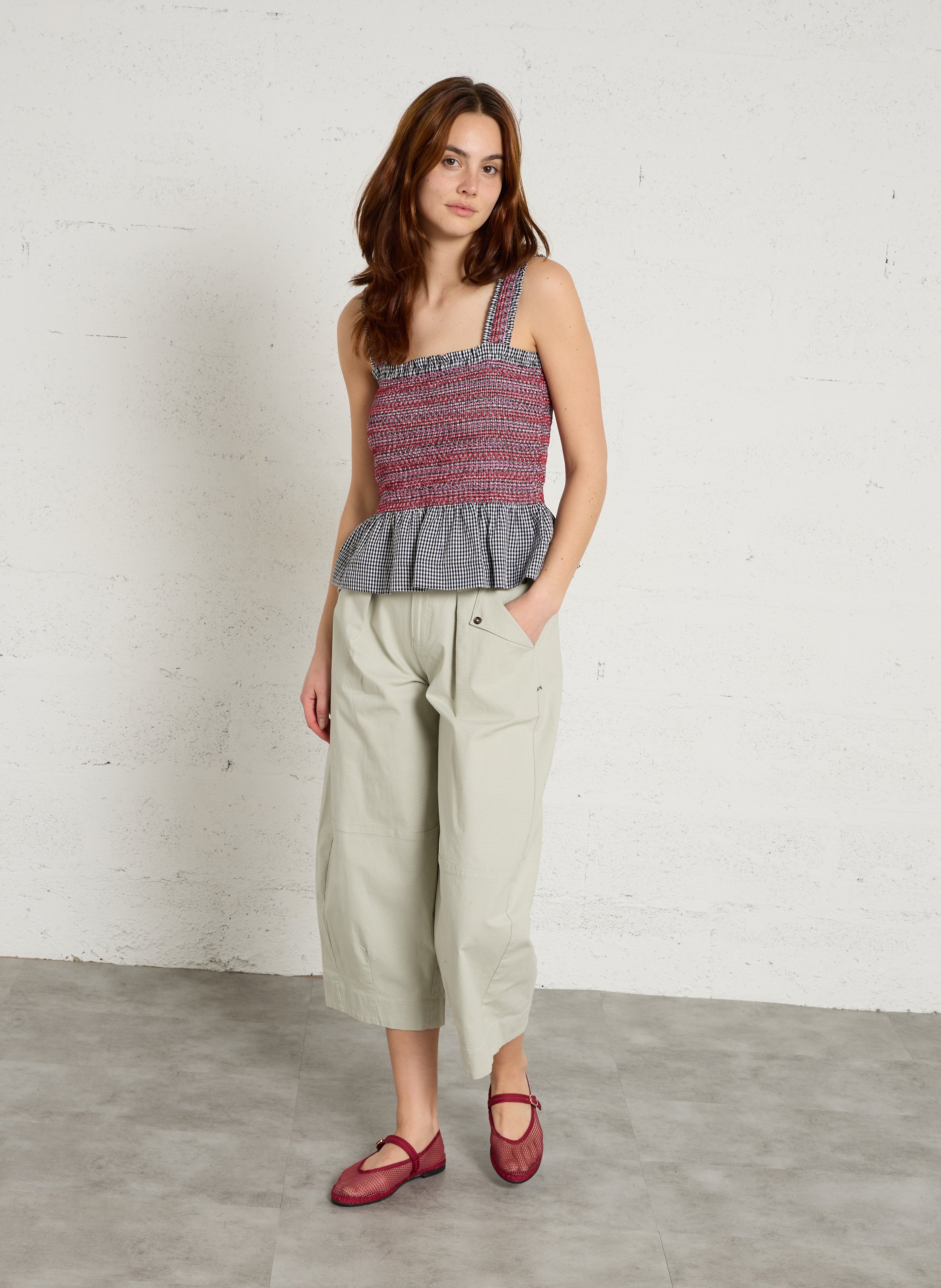 Netpantoffels FLABELUS Rood