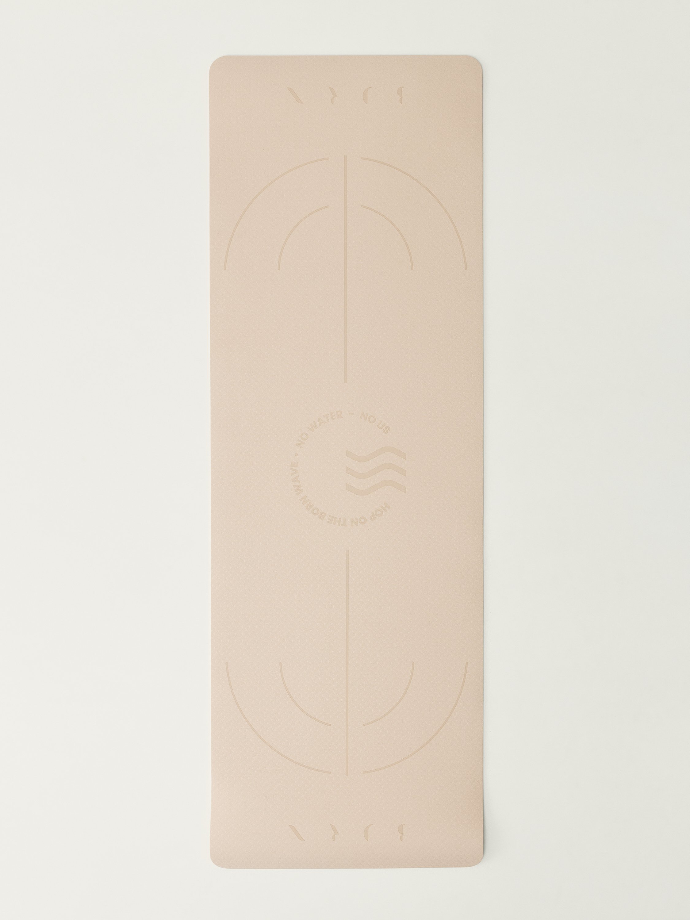 Yoga mat wave 6mm BORN Beige