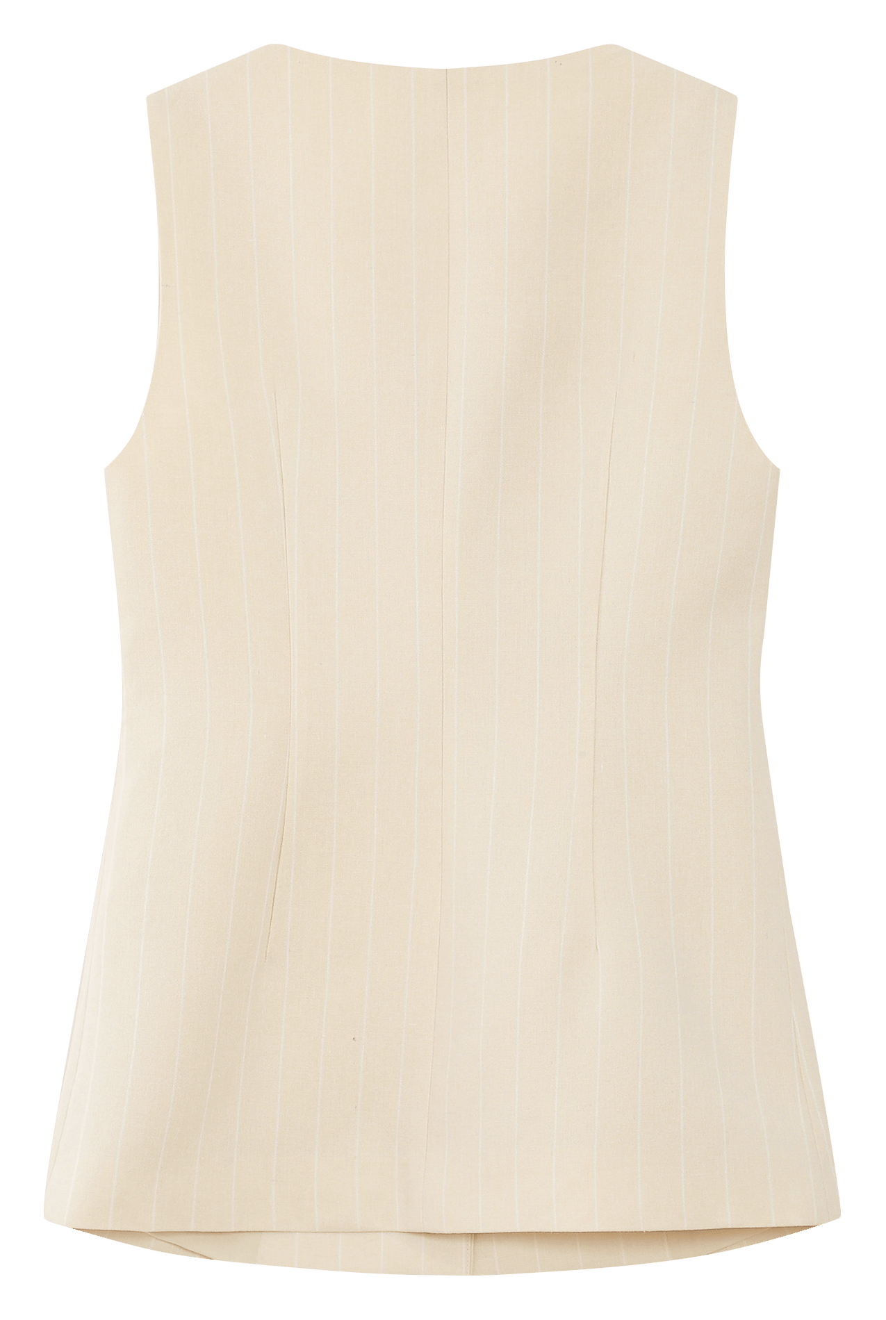 Sleeveless Button-Up Tailored Top GRACE ET MILA Yellow