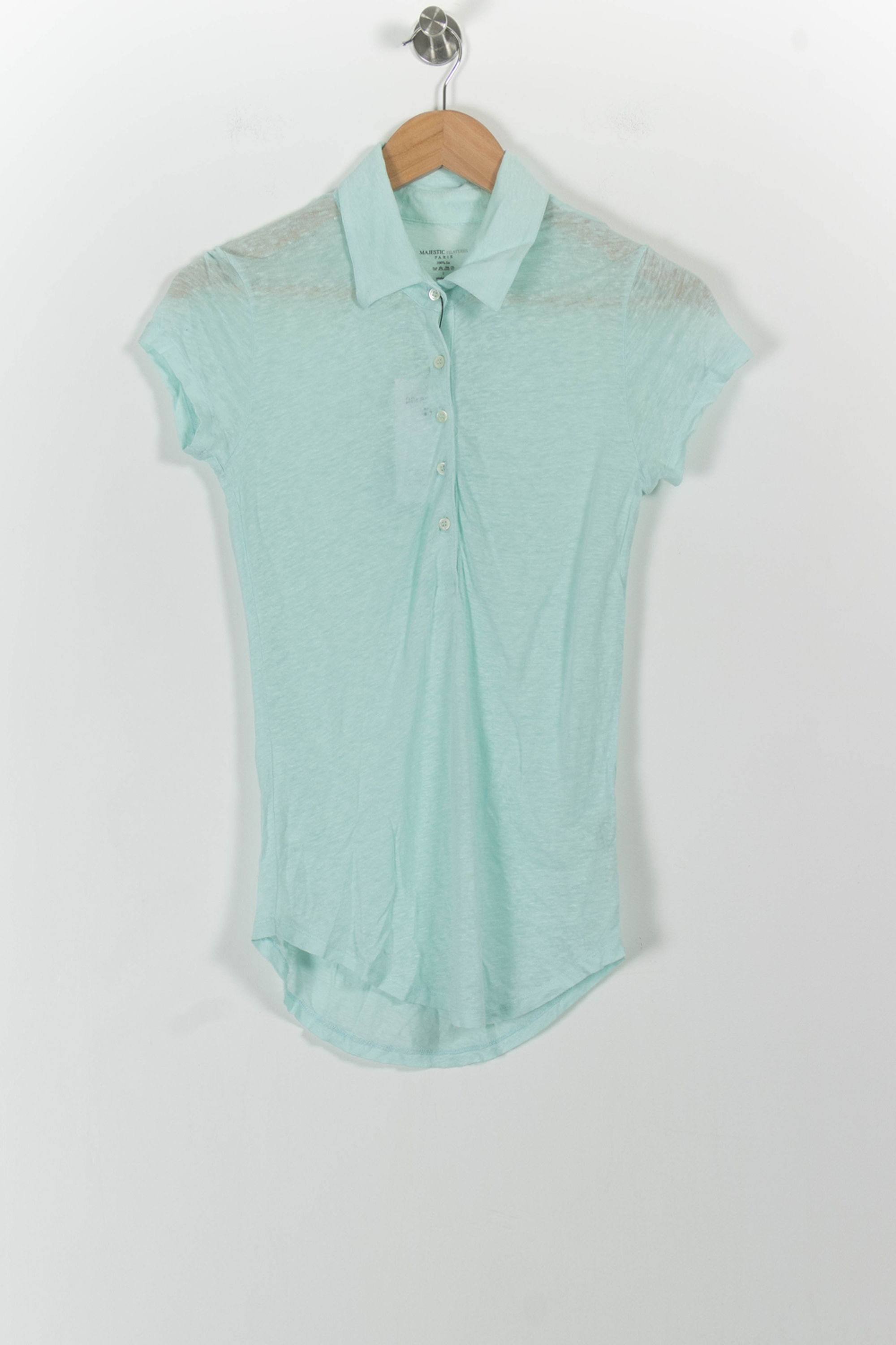 Tommy Badge T-shirt MAJESTIC FILATURES - SECONDE MAIN Green