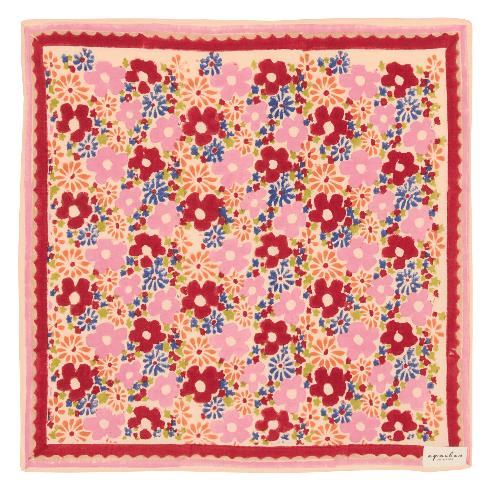 Baumwolltuch mit Print APACHES COLLECTIONS Beige