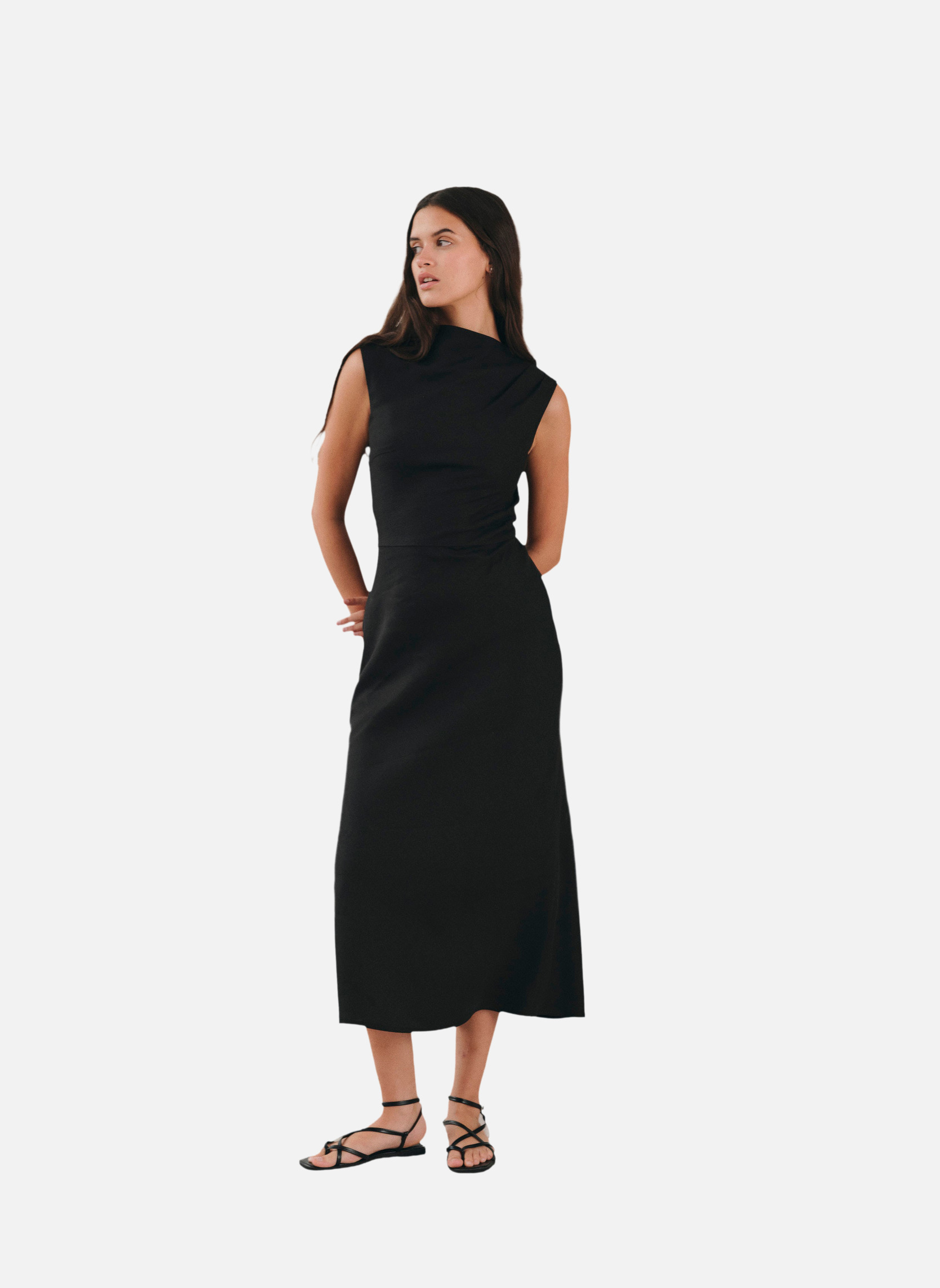 Long dress KALMAR BLACK Noyoco Black