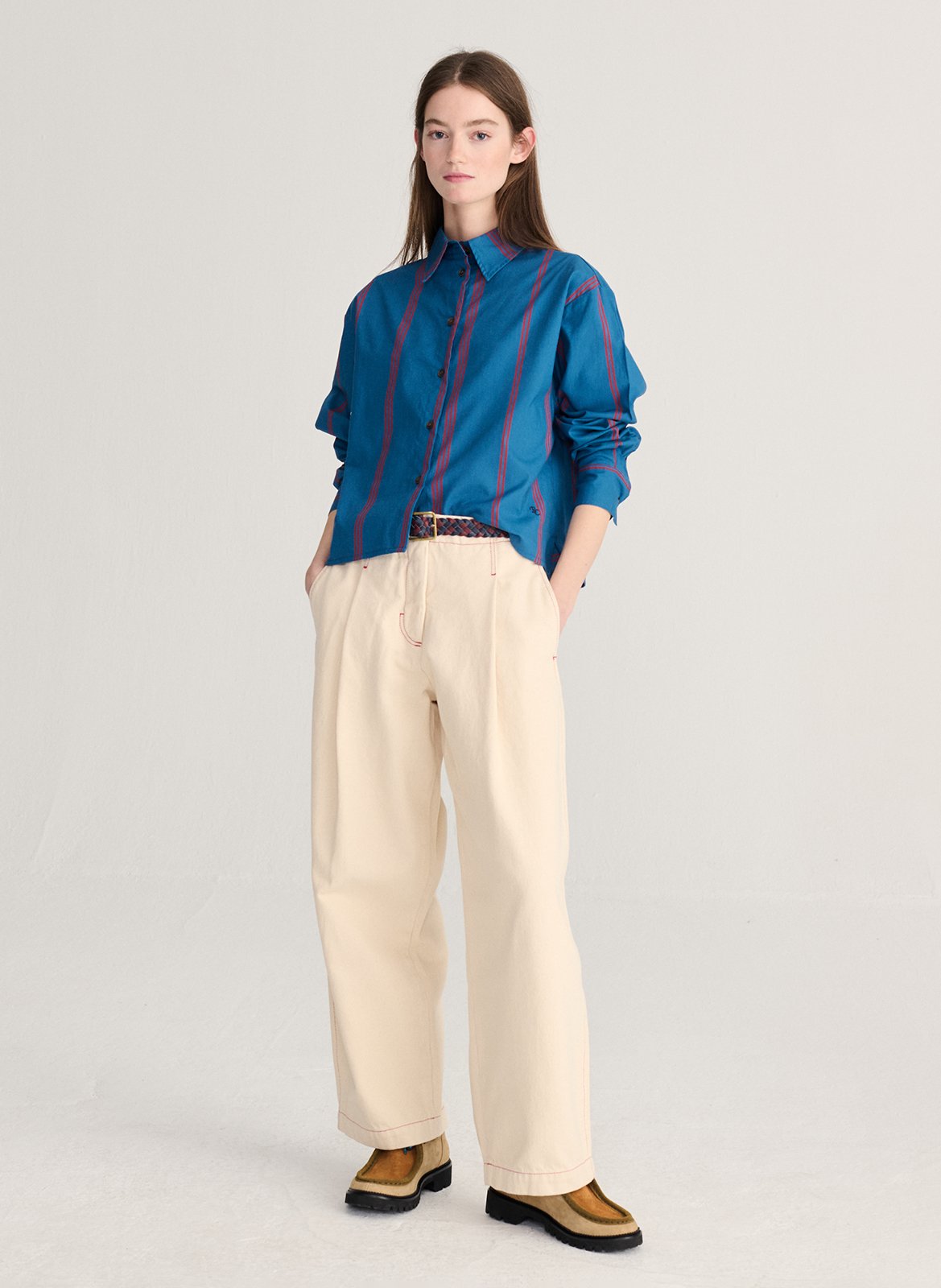 Straight striped shirt BOBO CHOSES Blue