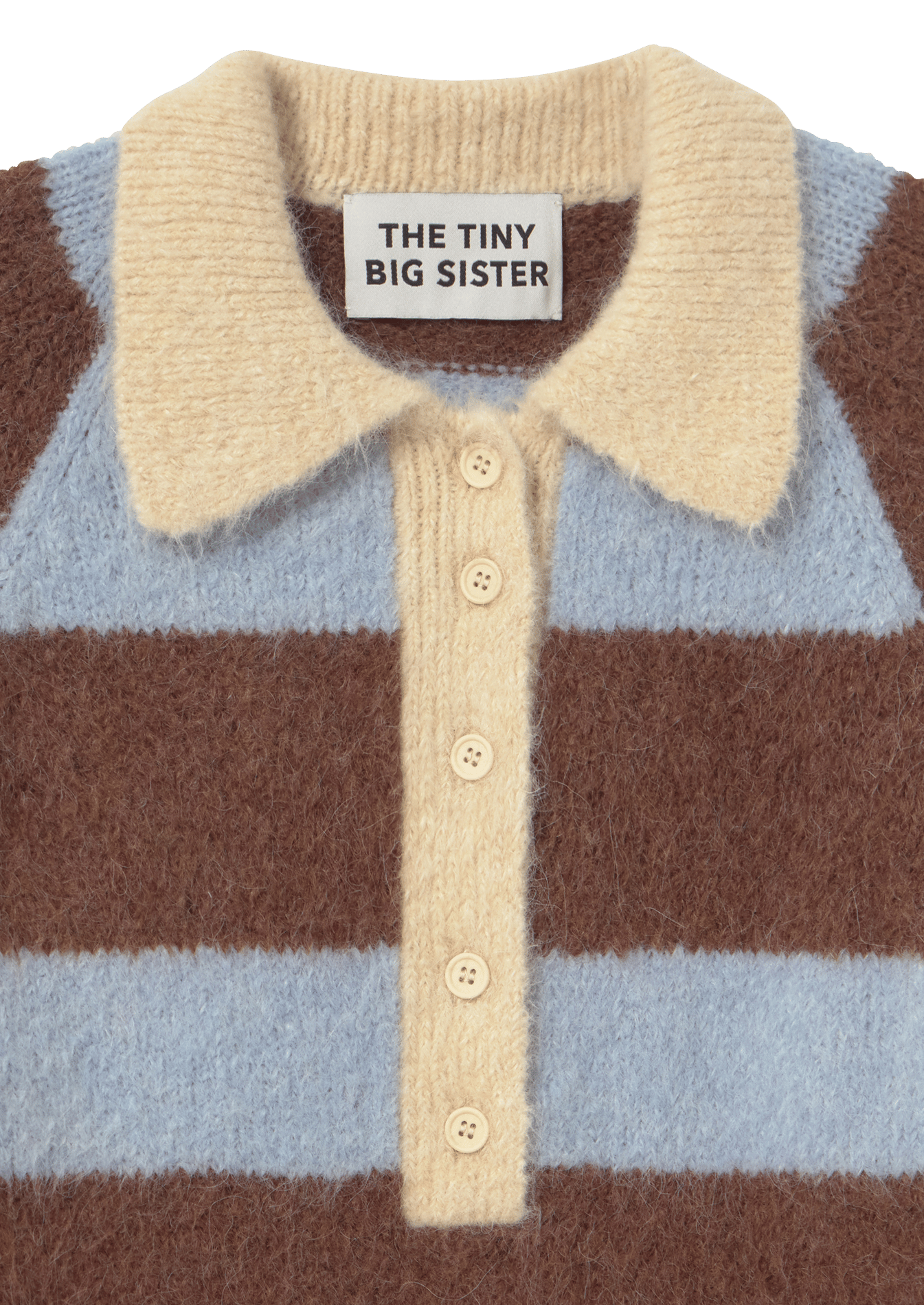Sweater with polo collar THE TINY BIG SISTER Multicolored