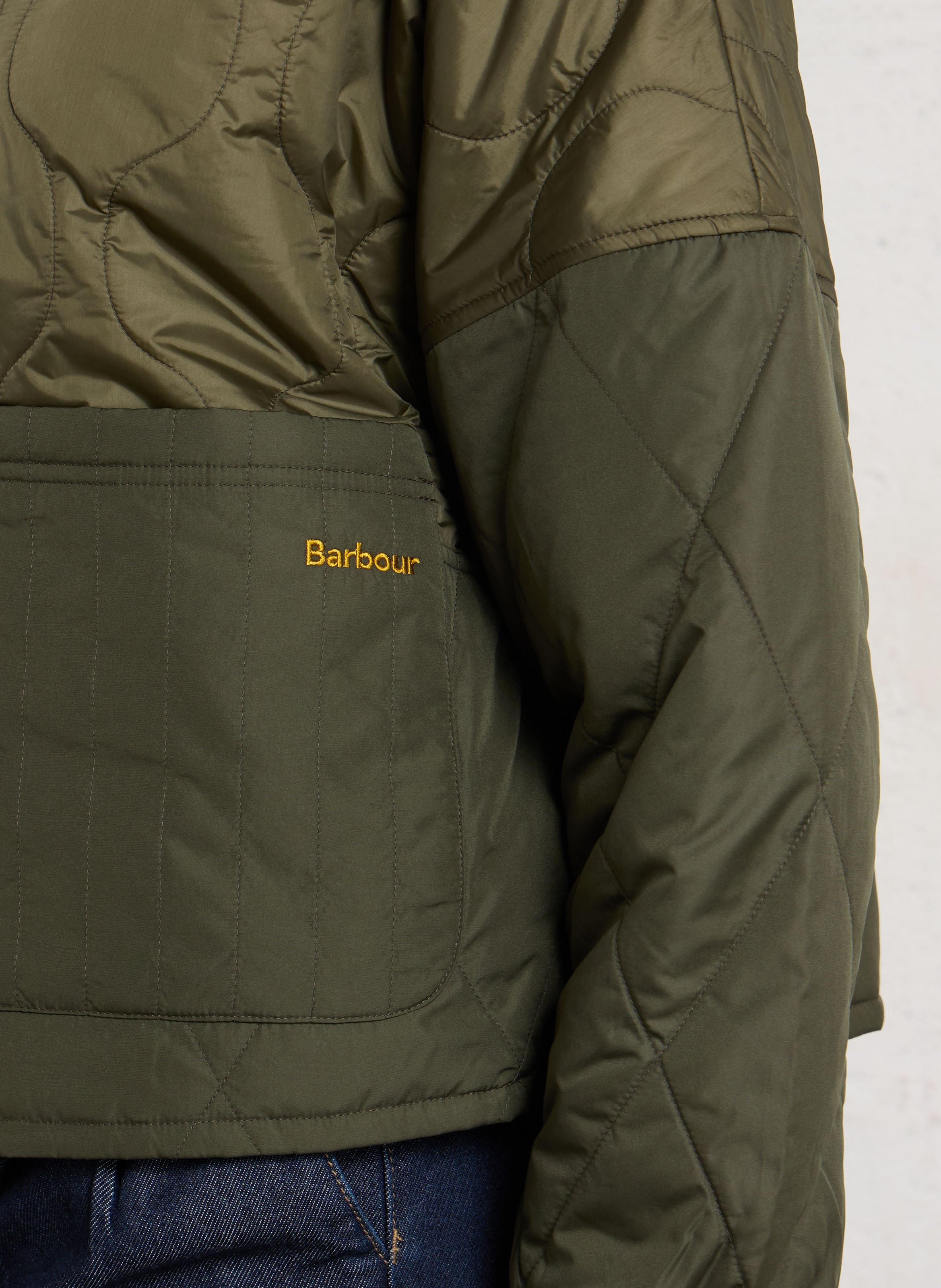 Quilted Reversible Oversized Jacket BARBOUR Khaki