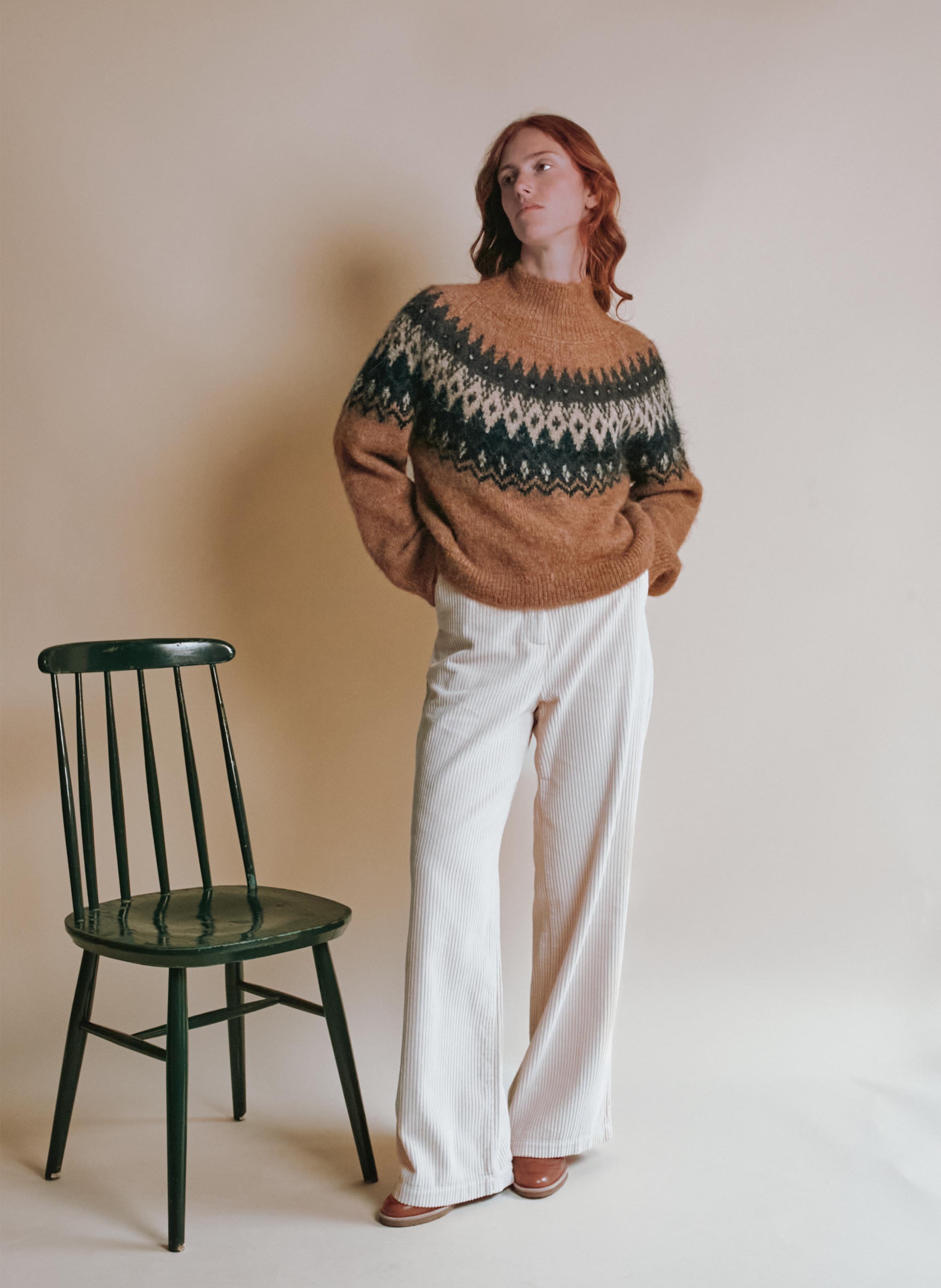 High-neck sweater EMILE ET IDA Brown