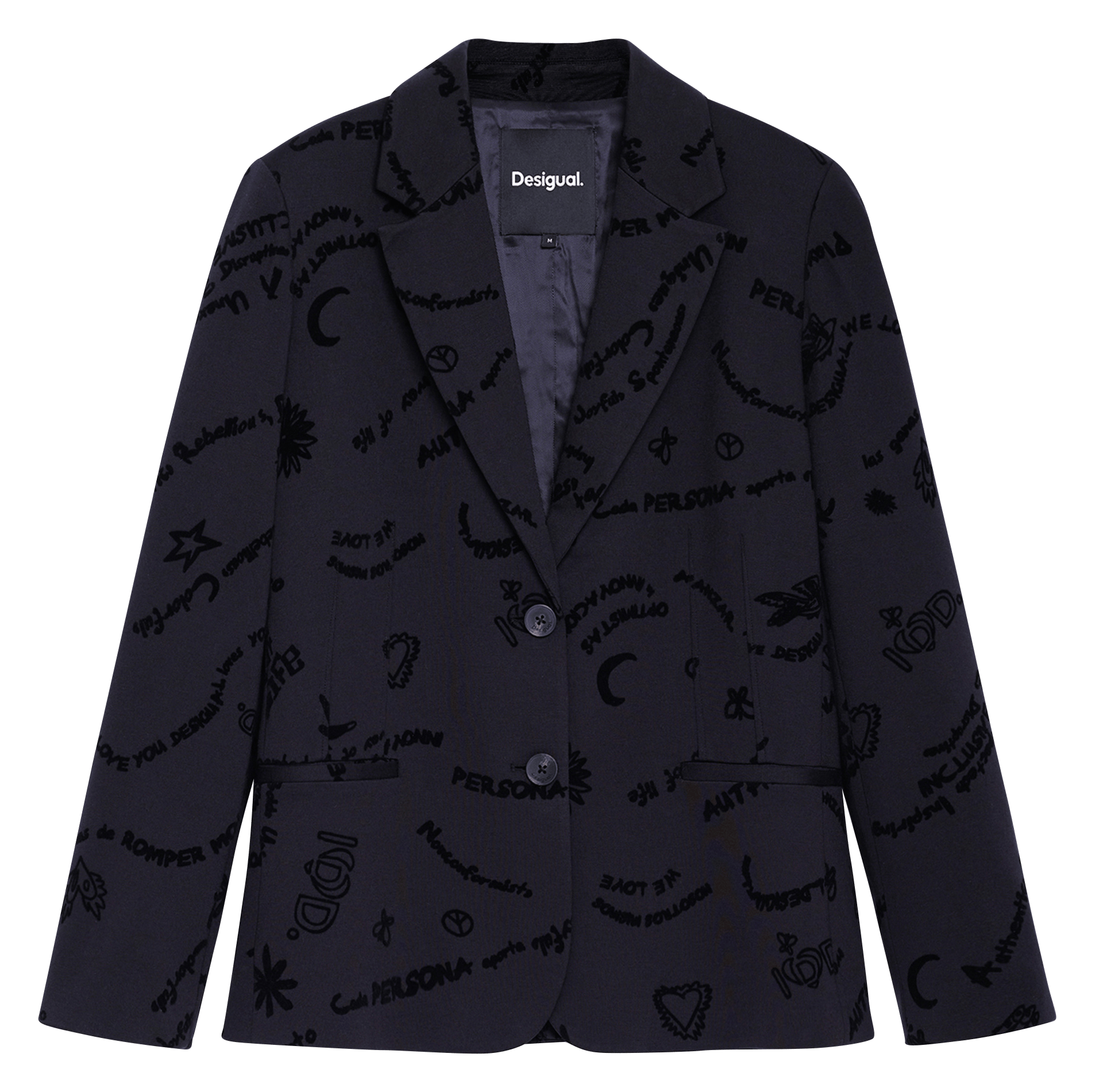 Veste col tailleur DESIGUAL Noir