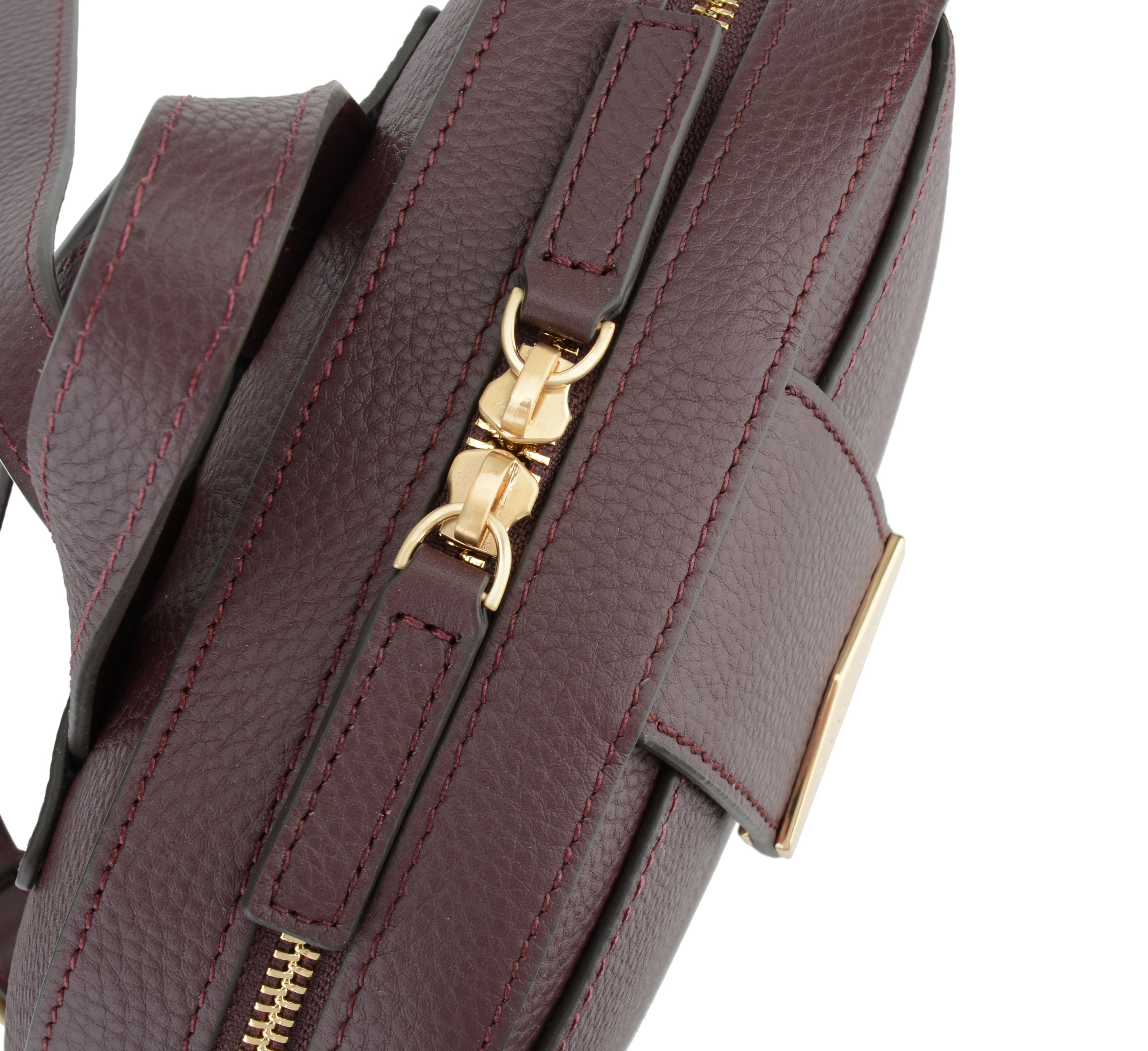 Calfskin leather backpack | Red POURCHET Women