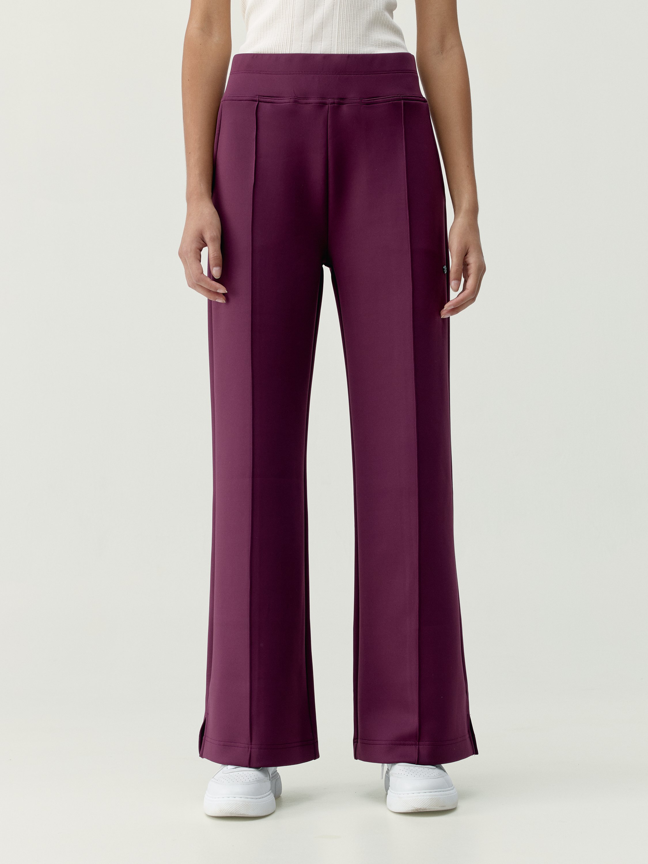 Women's wide-leg sport pants with pockets BORN Red