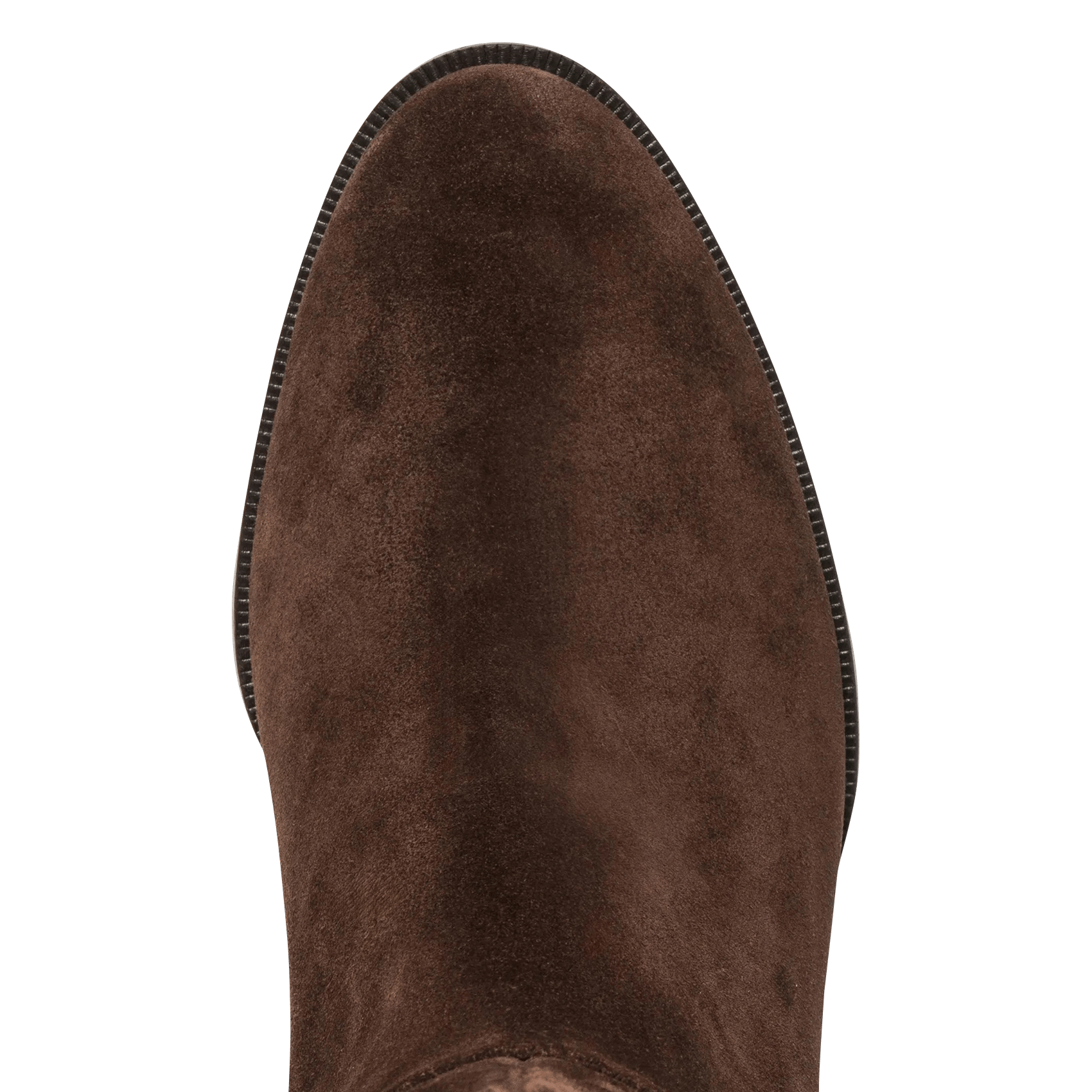 Stiefel mit runder Spitze aus Wildleder | Braun BOCAGE Damen