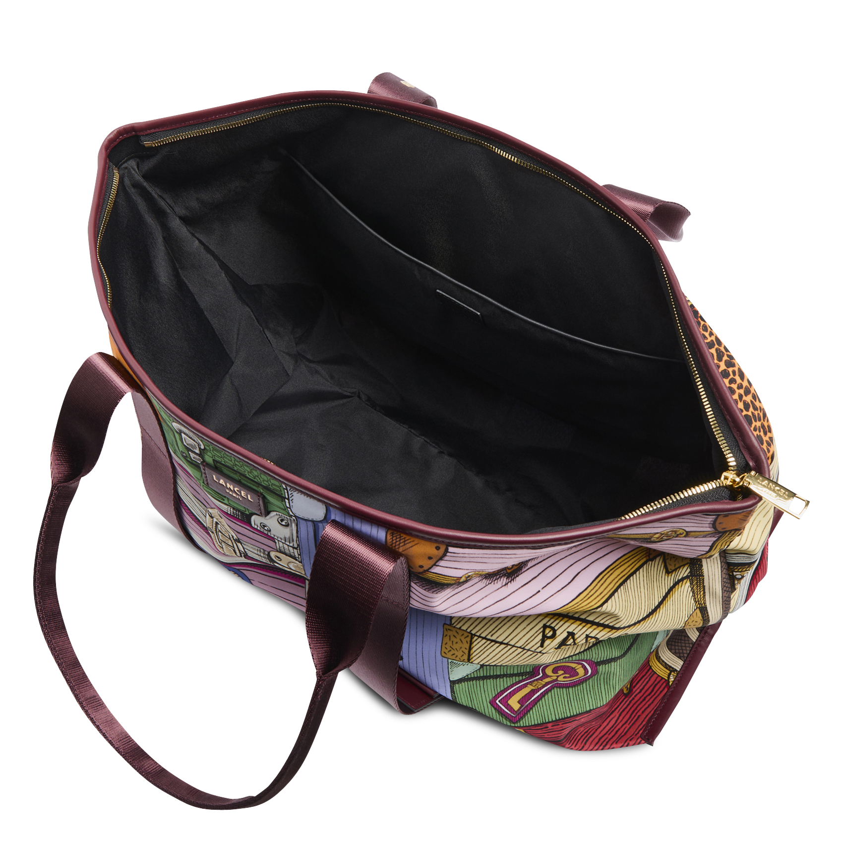 Printed tote bag LANCEL Multicolored