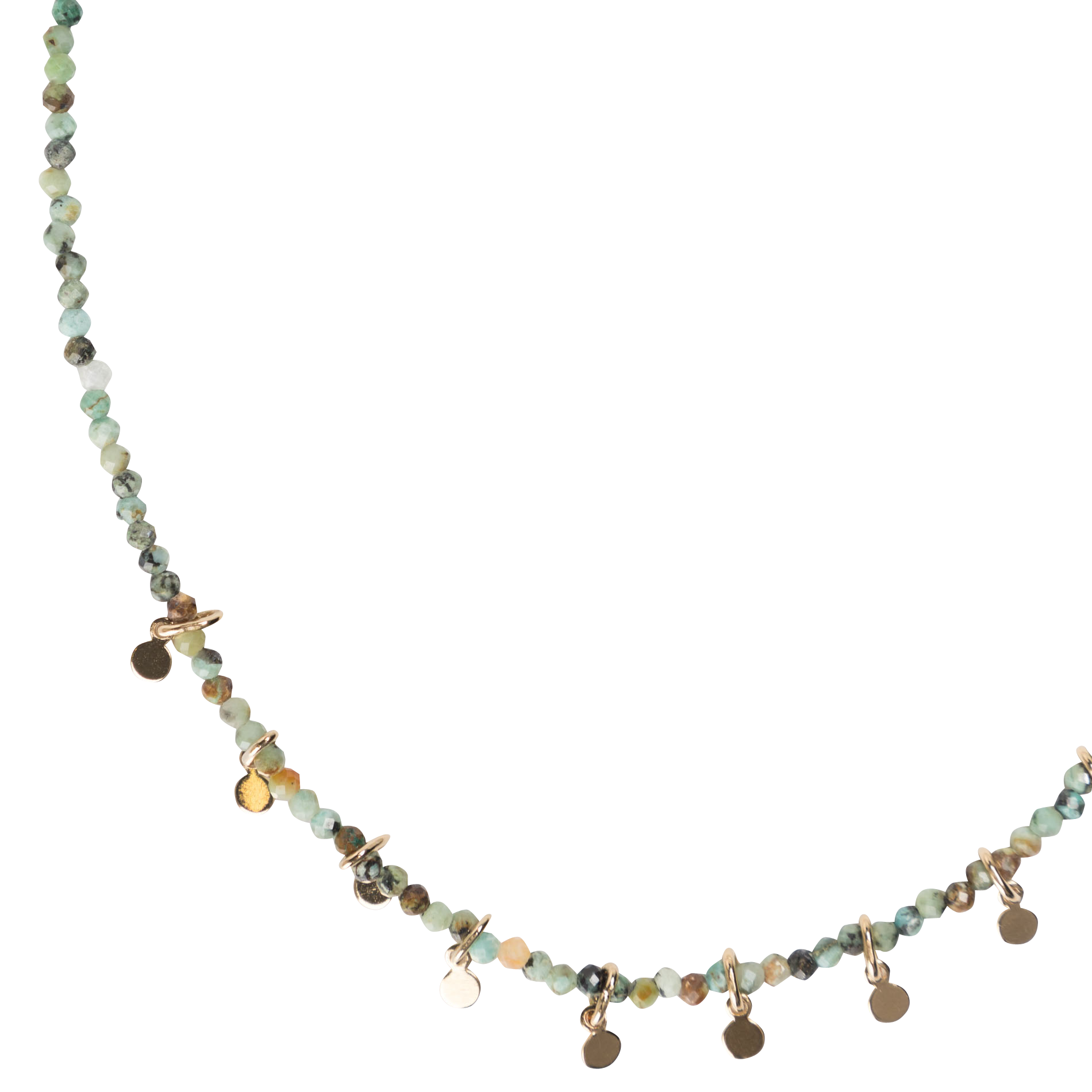 Fine Stone Necklace Bleu Mila Creation Women Place Des Tendances