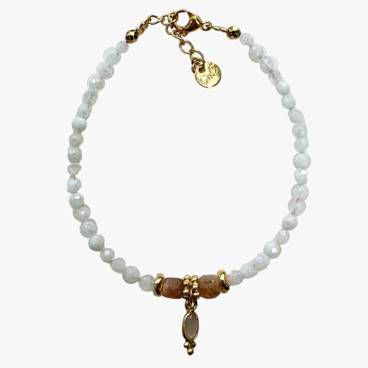 Moonstone bracelet GINANDGER Blue