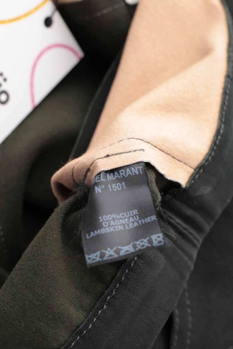 Slim leather pants ISABEL MARANT - Seconde Main Black