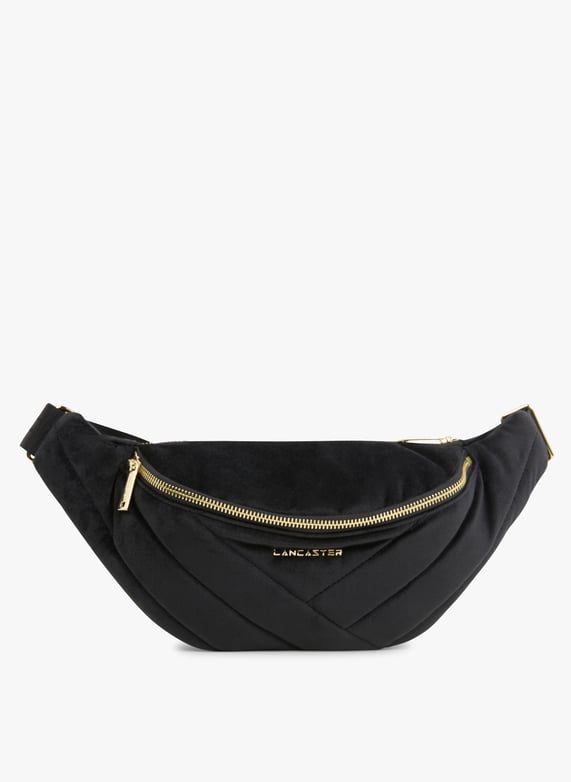 Black velvet bum bag discount