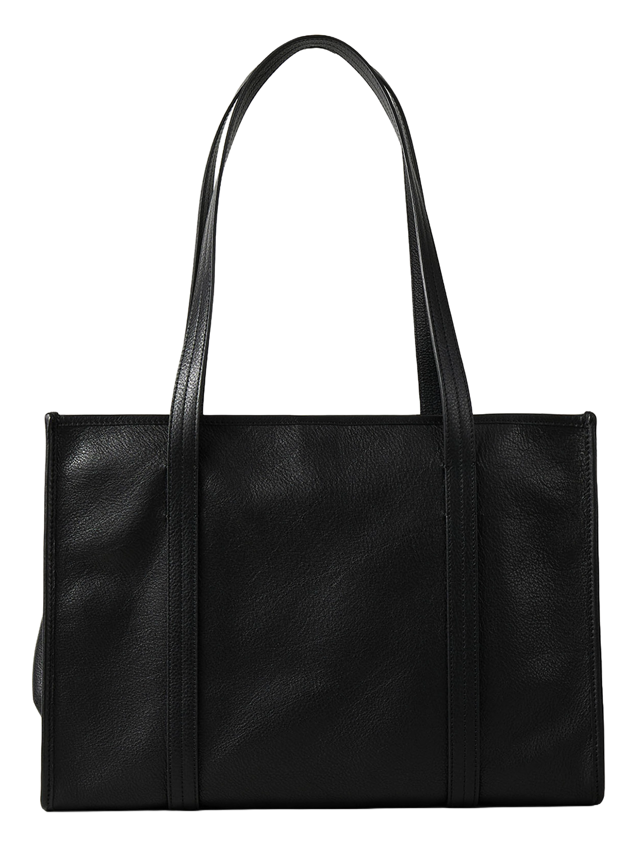 Sac cabas en cuir souple  SANDRO Noir