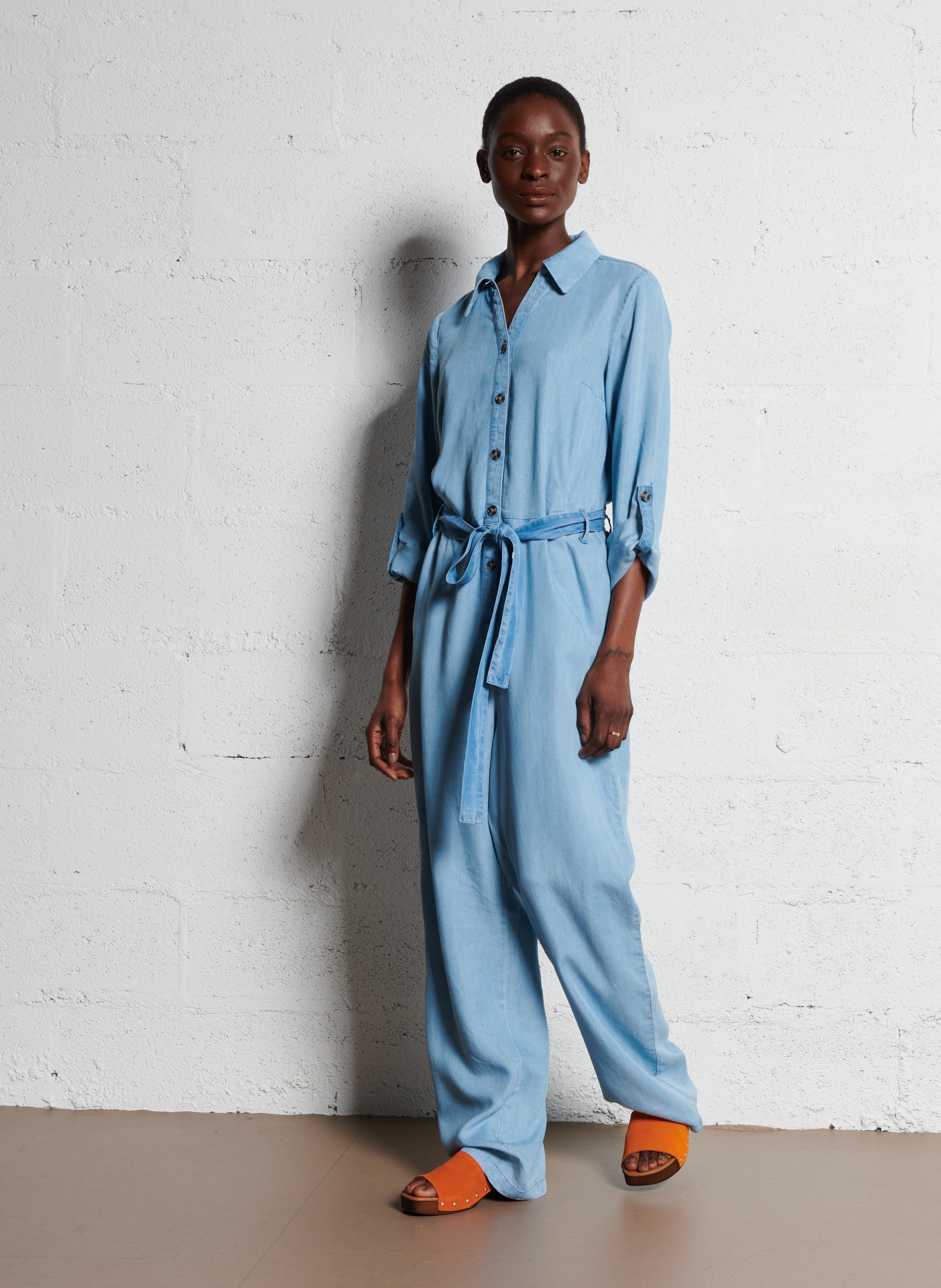 Combinaison col classique VILA Bleu