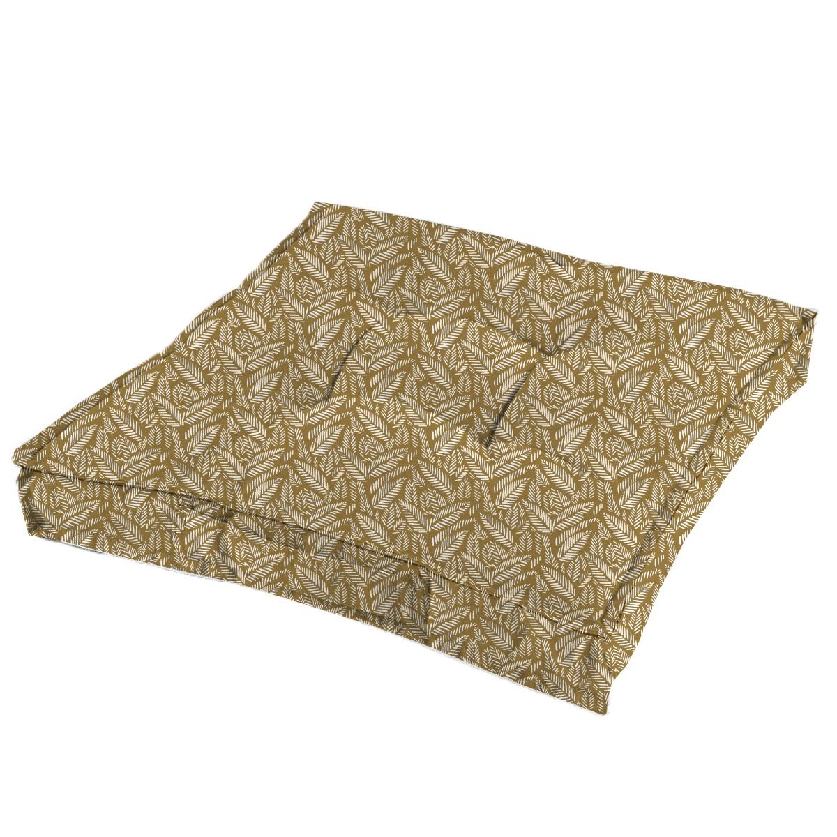 Velvet cotton floor cushion TODAY LINGE DE MAISON Brown