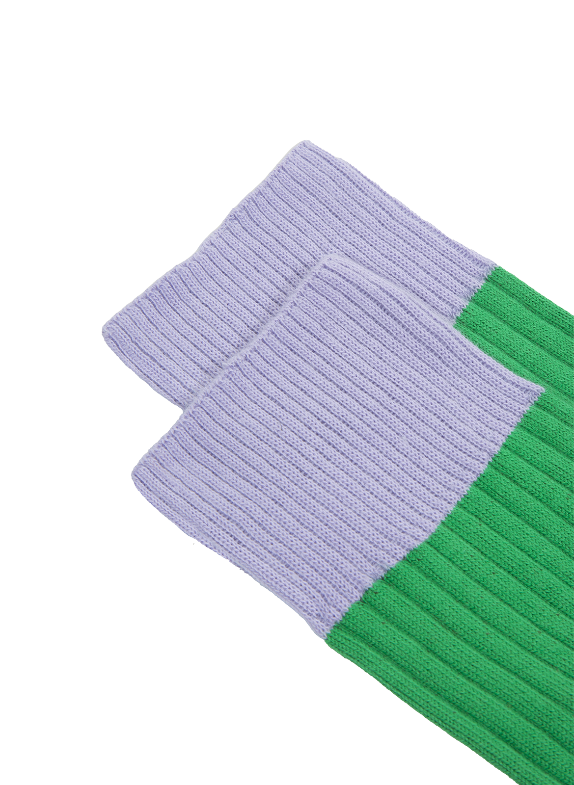 Chaussettes mi-hautes bicolores ANT45 Vert