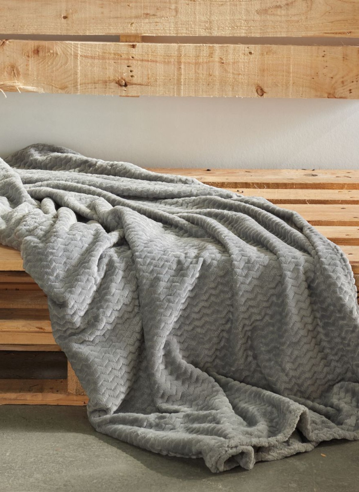 Embossed plaid TODAY LINGE DE MAISON Grey