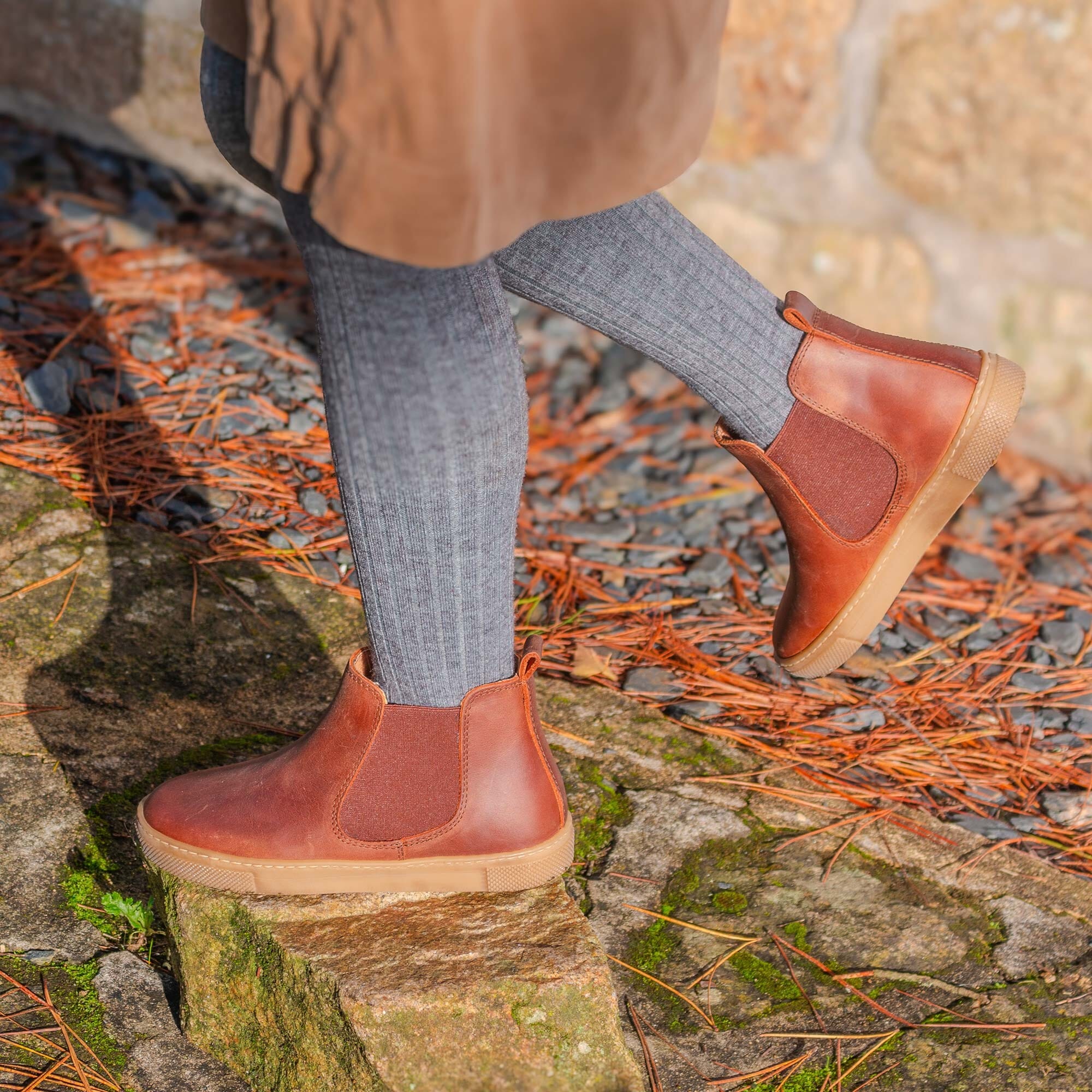 Boots enfant en cuir Boni & Sidonie Bleu