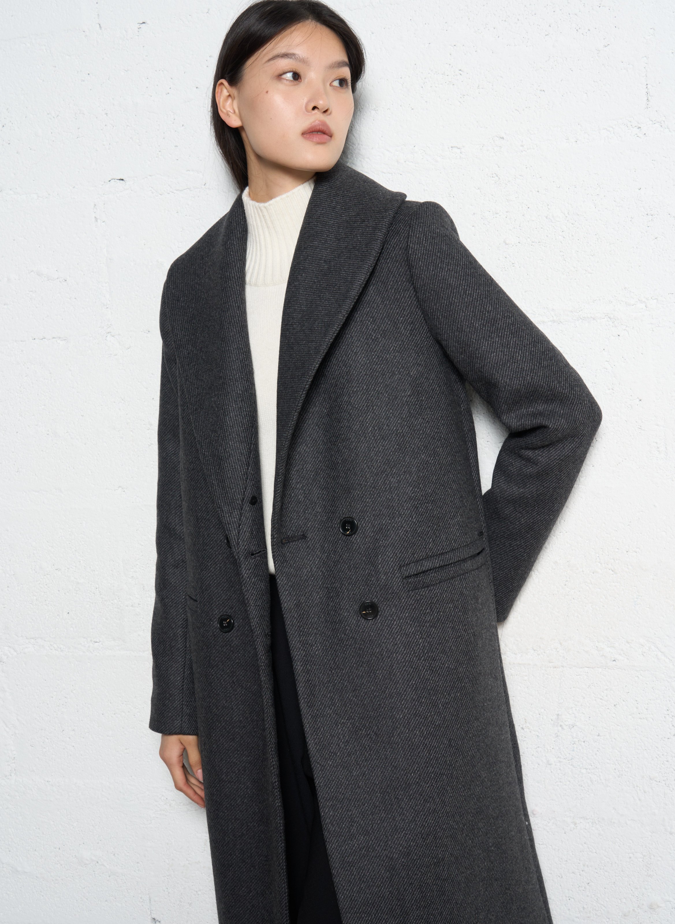 Long wool blend coat IKKS Grey
