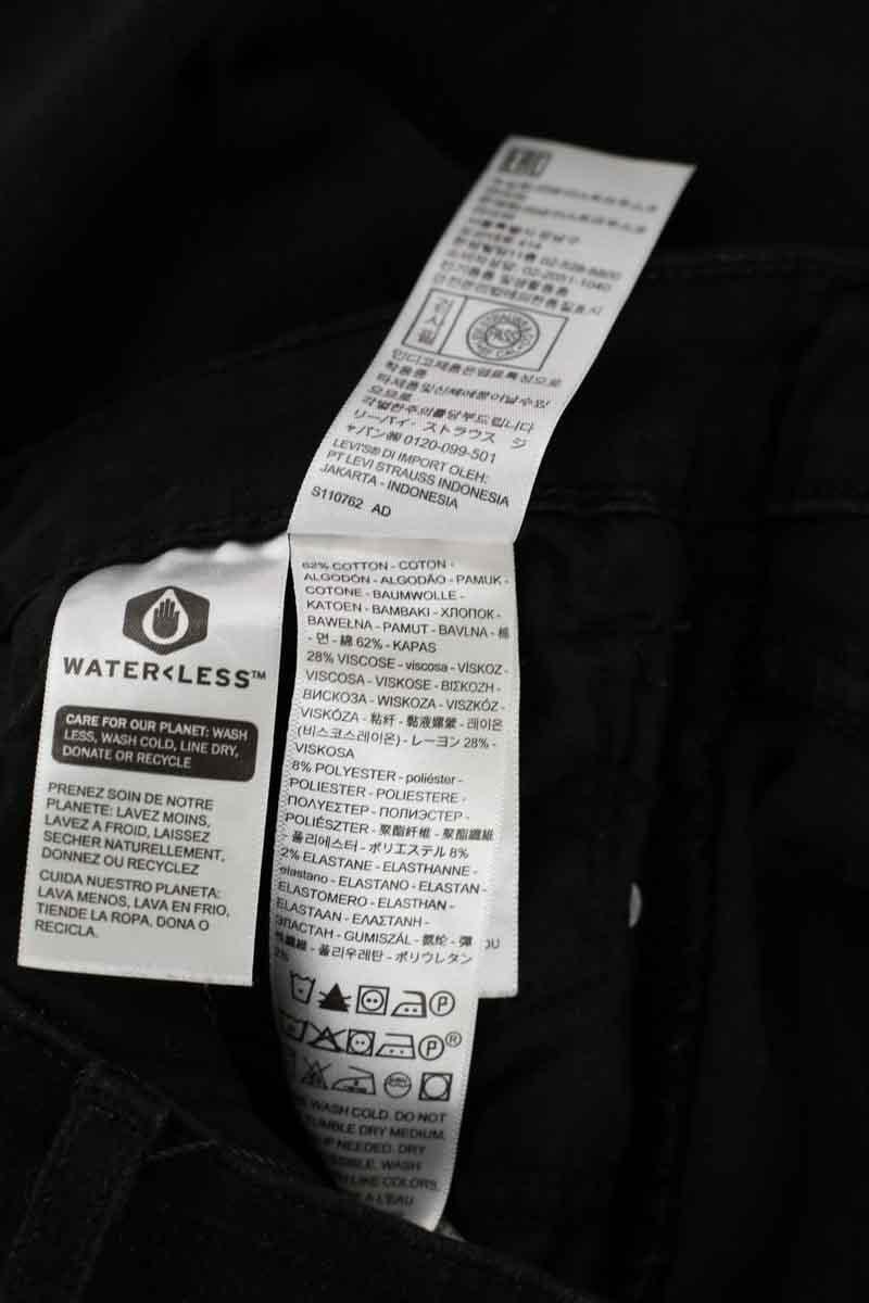 Cotton skinny jeans LEVI'S - Seconde main Black