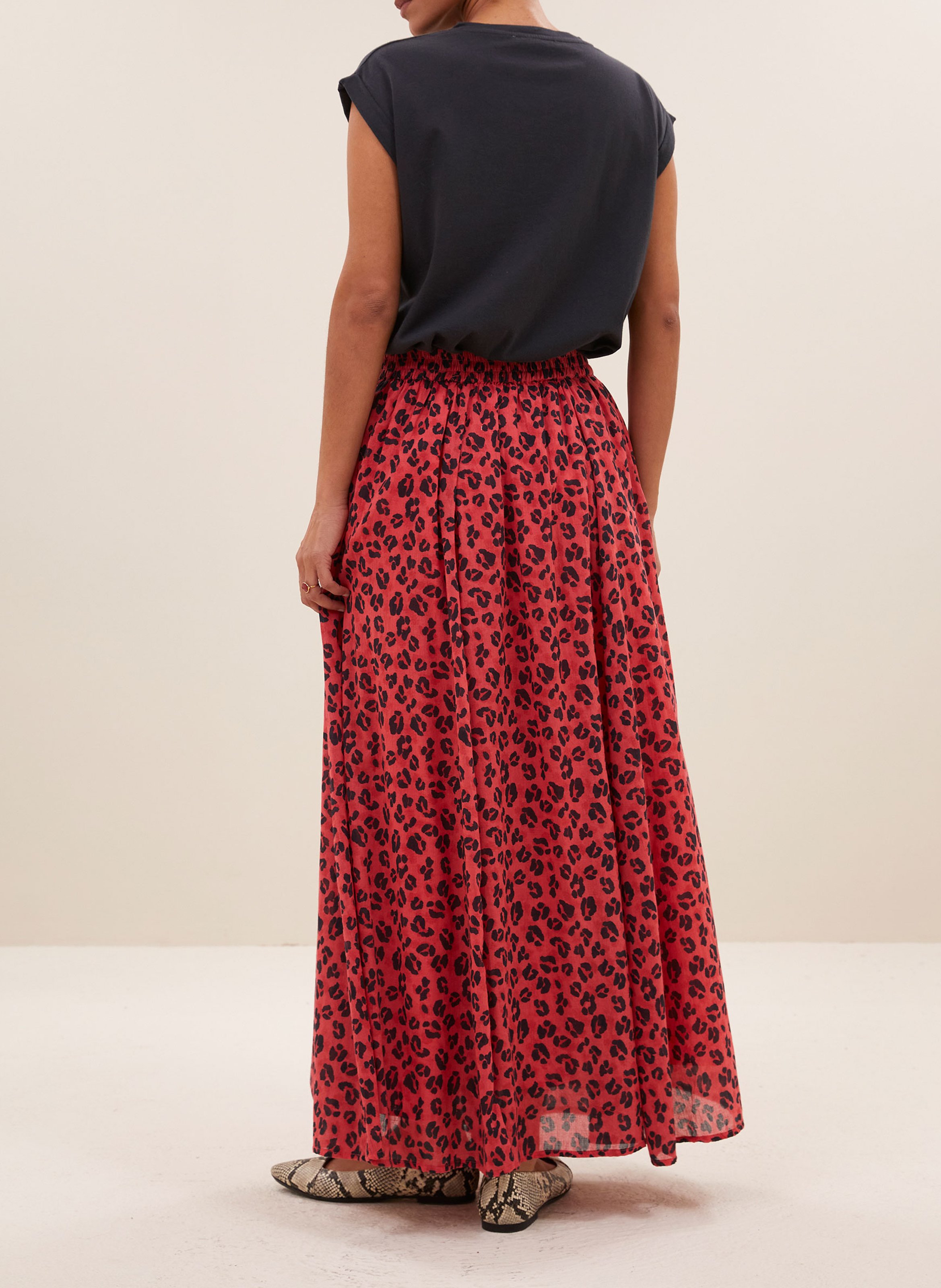 Short-sleeved top in organic cotton BY BAR Black