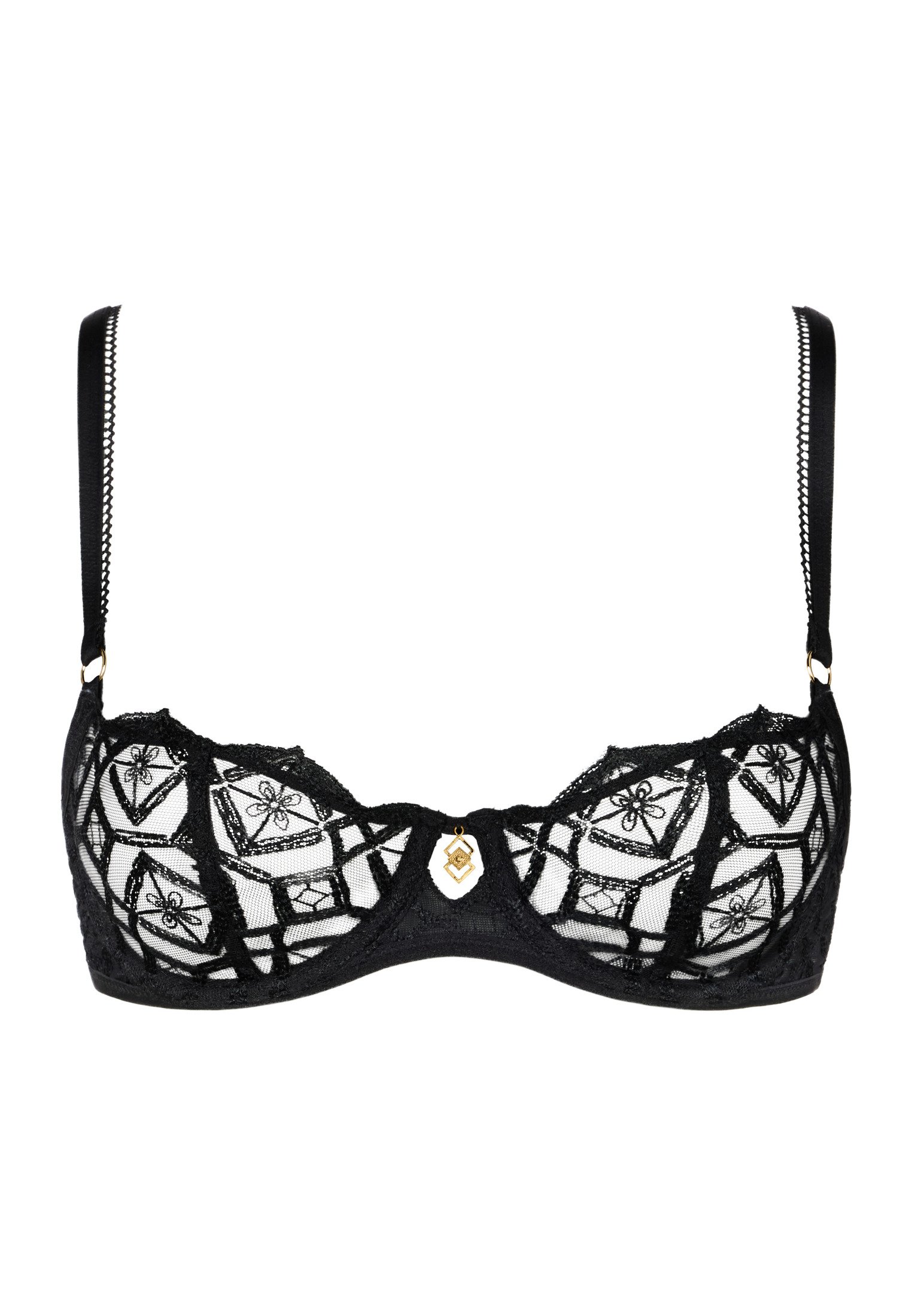 Underwired demi-cup bra AUBADE Black