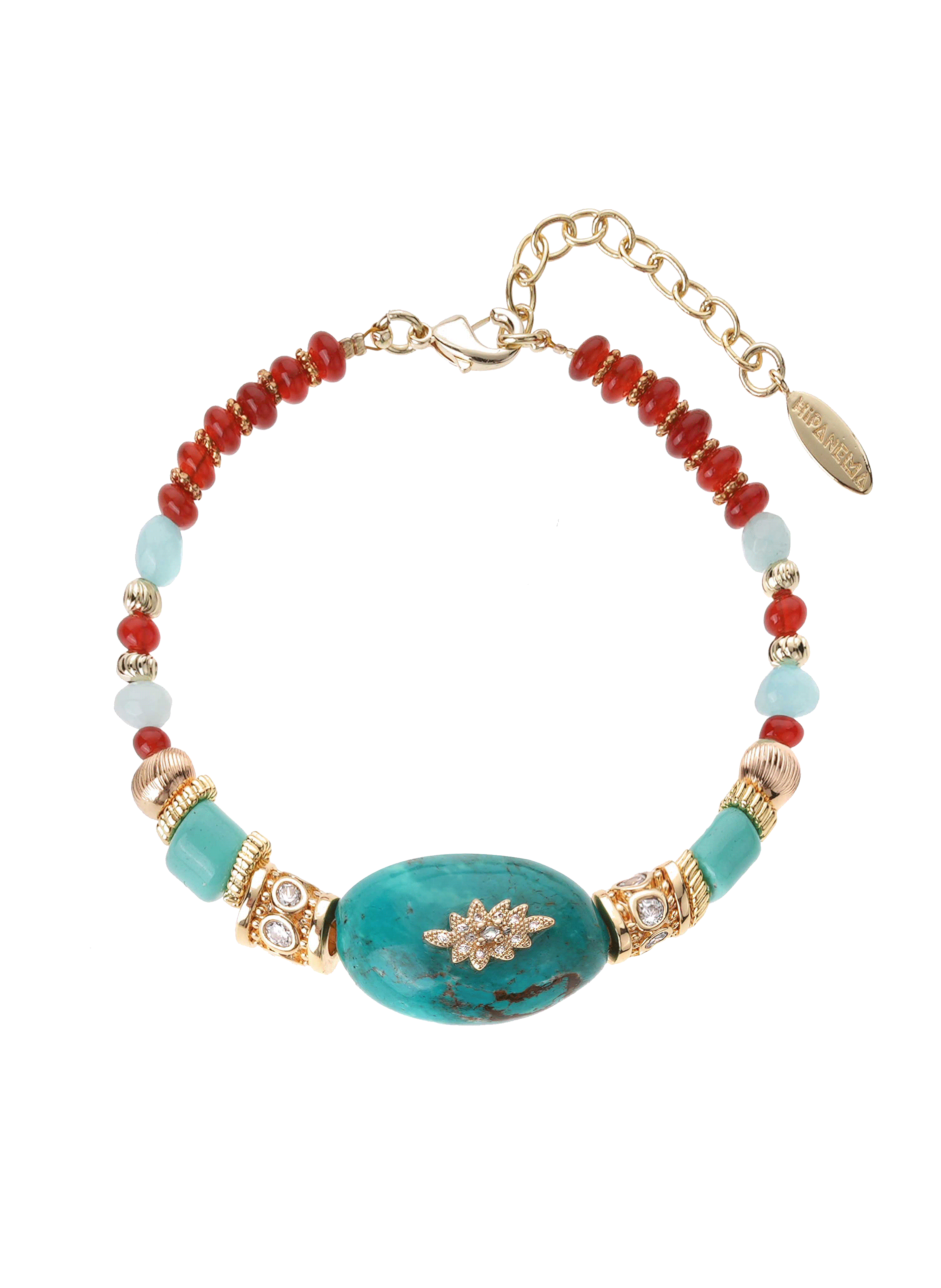 Adjustable bead bracelet HIPANEMA Blue