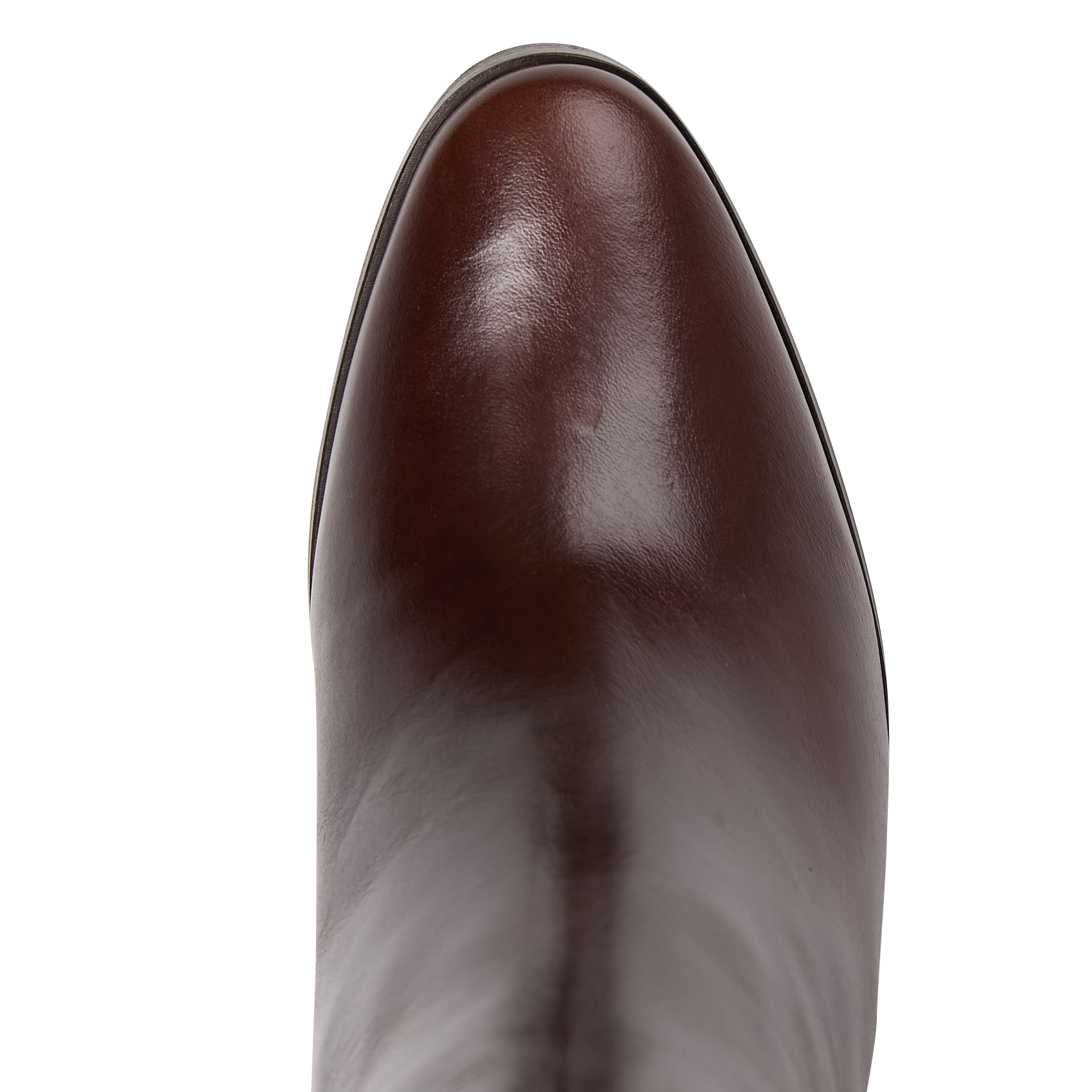 Bottes à talons en cuir RIVECOUR Marron