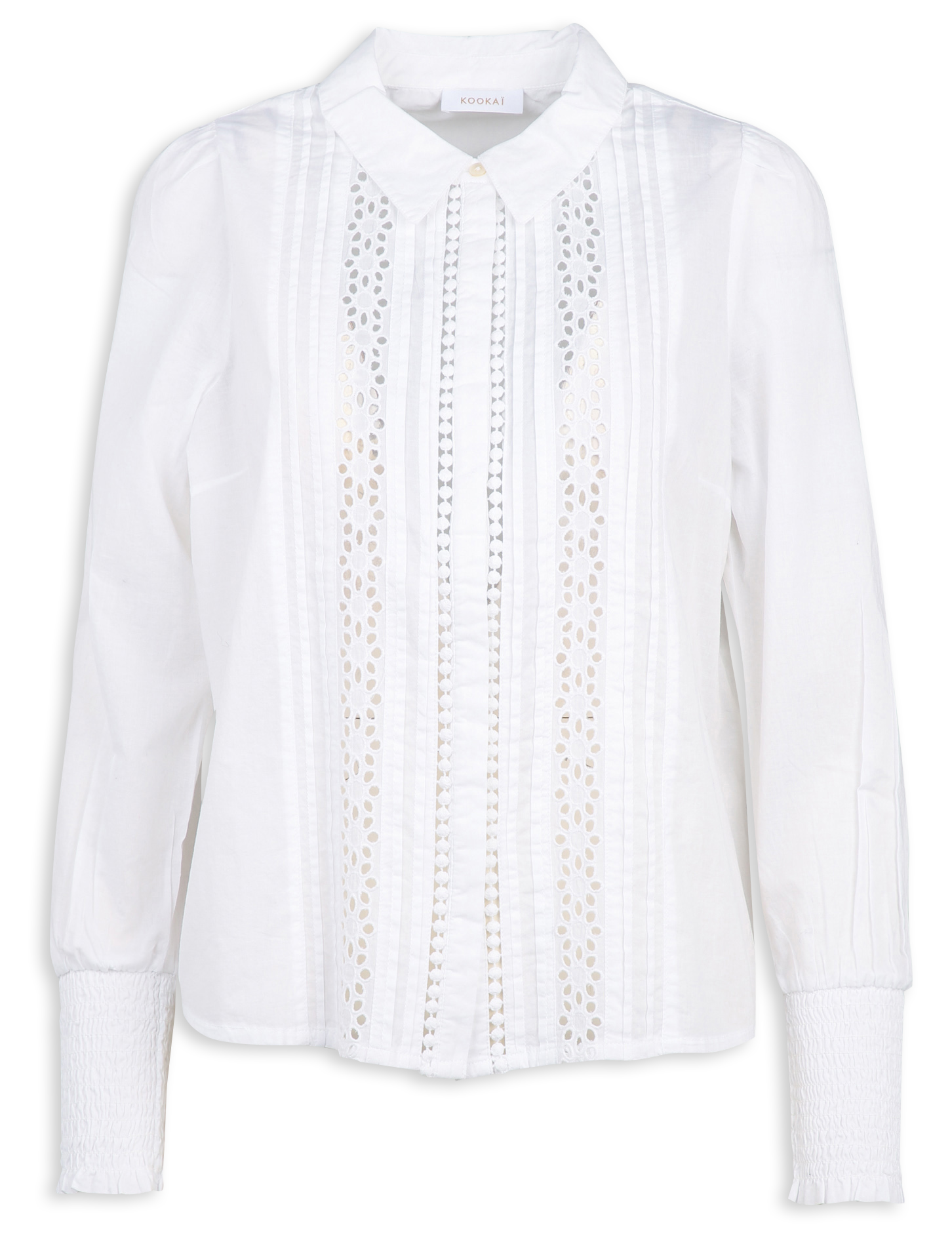 Chemise droite col classique en coton KOOKAI Blanc