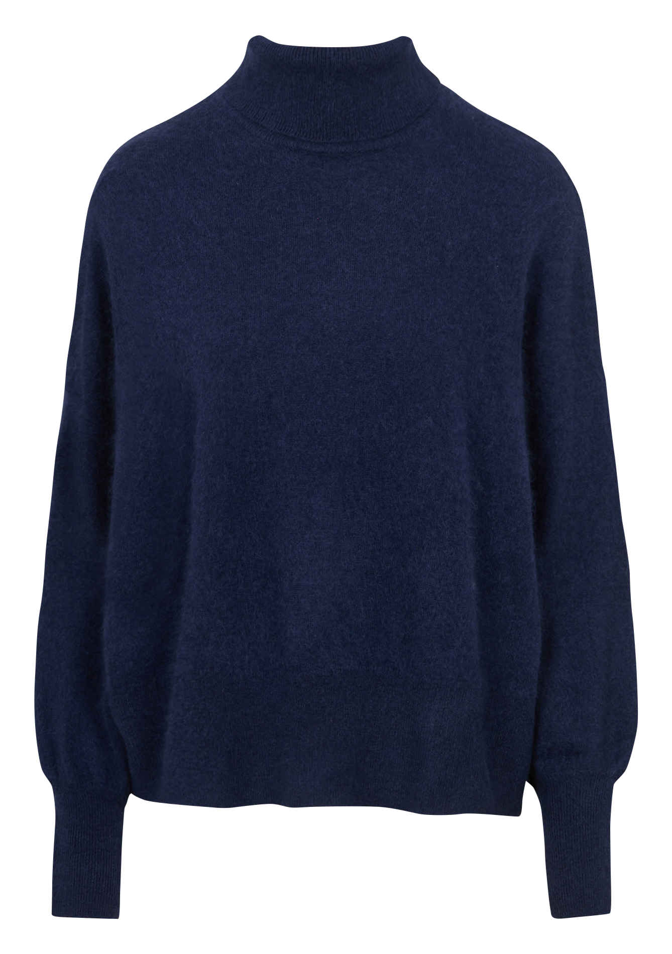 Pull ample col roulé en laine et cachemire SUD EXPRESS Bleu