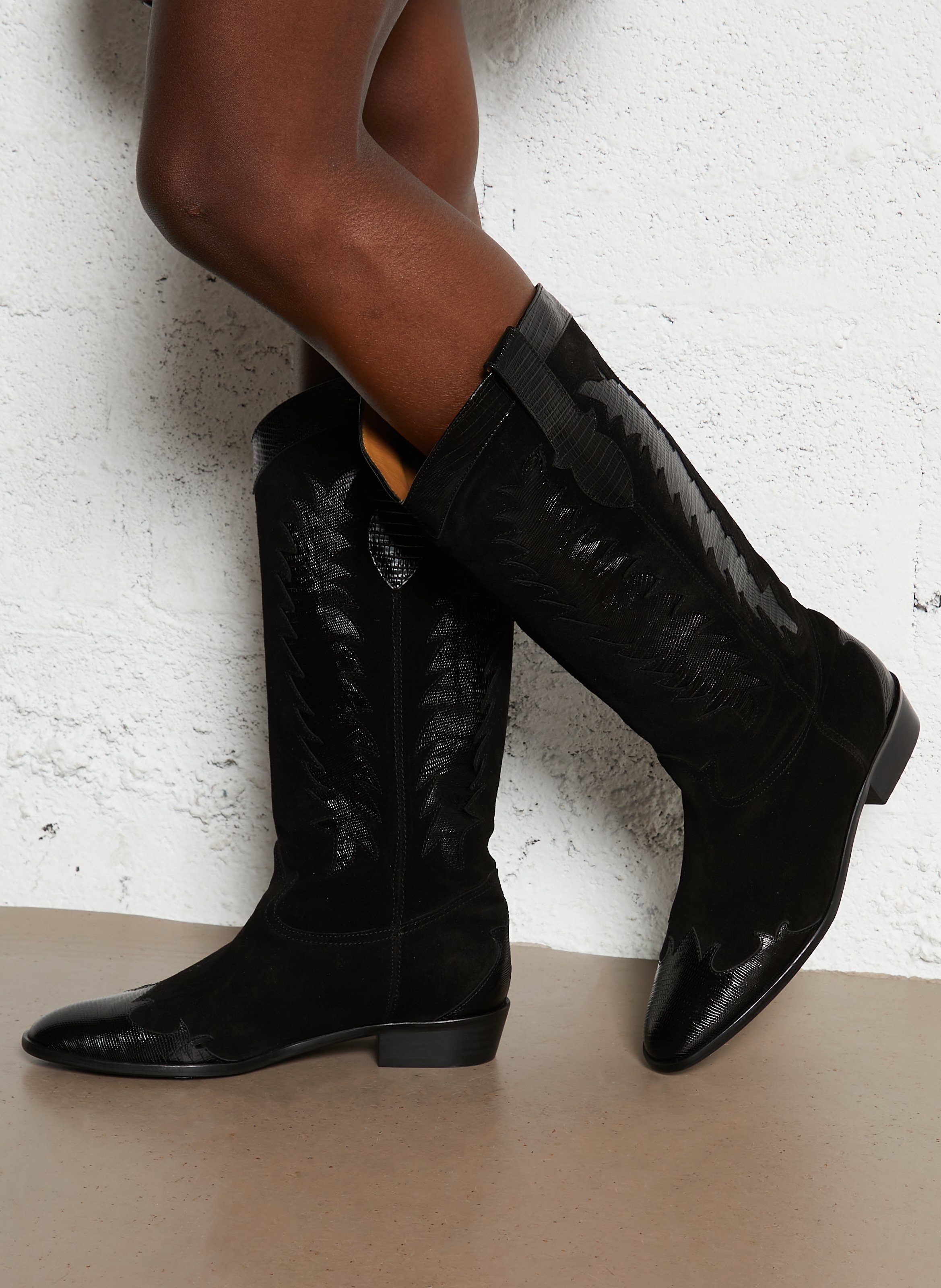 Bottes en cuir TORAL Noir
