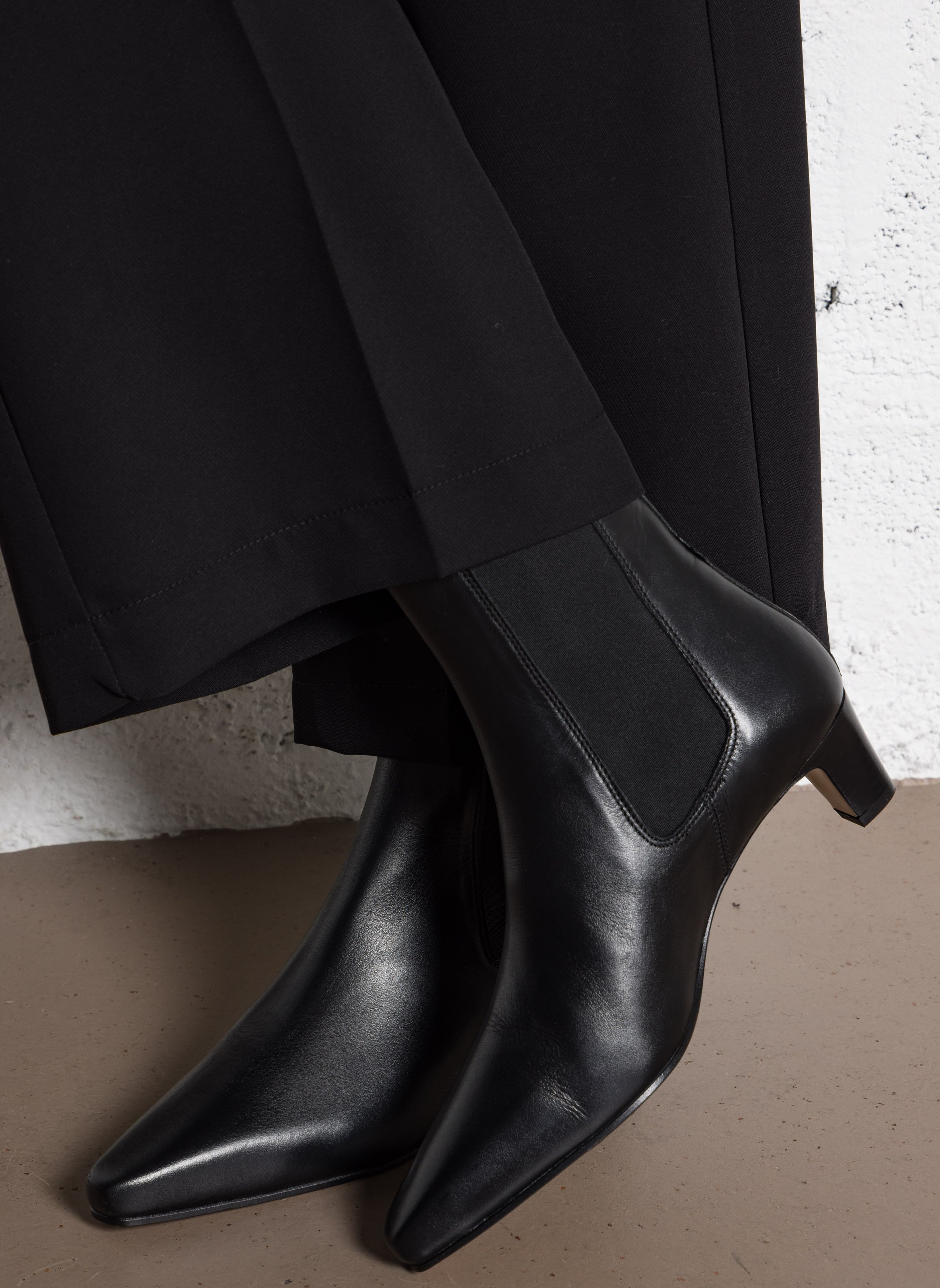 Bottines en cuir RIVECOUR Noir