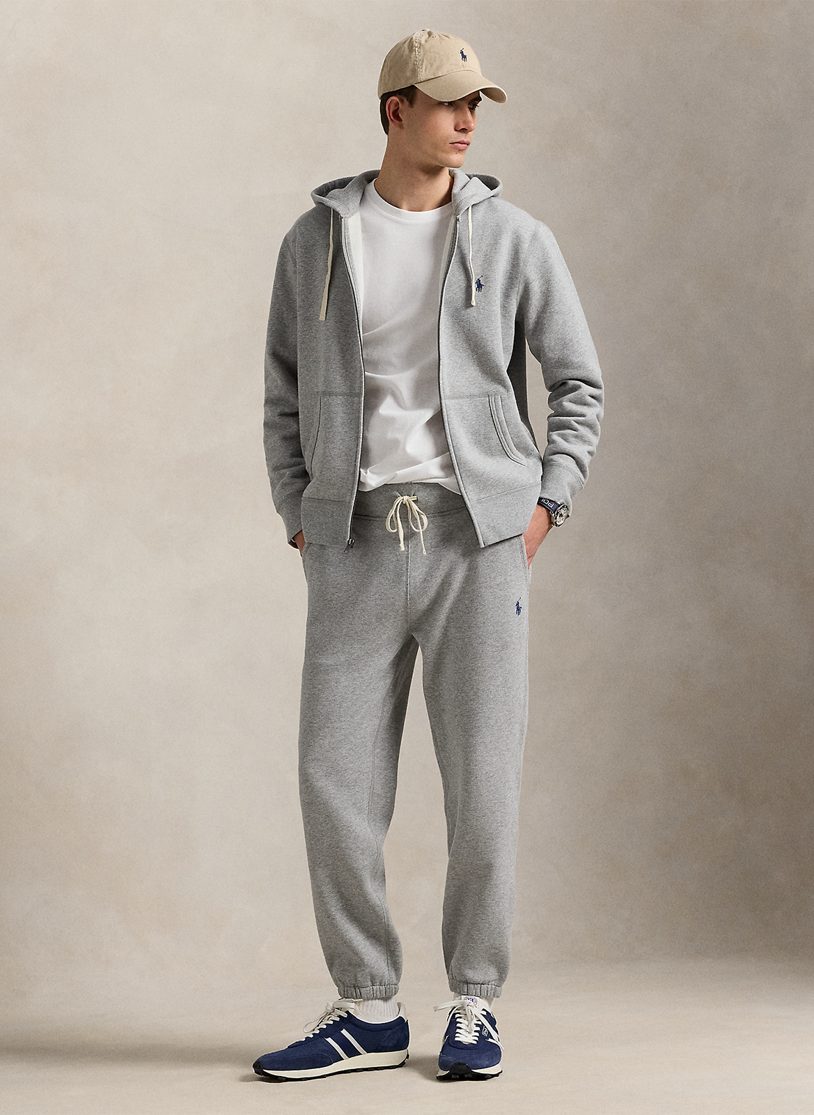 T-shirt col rond en coton POLO RALPH LAUREN Blanc