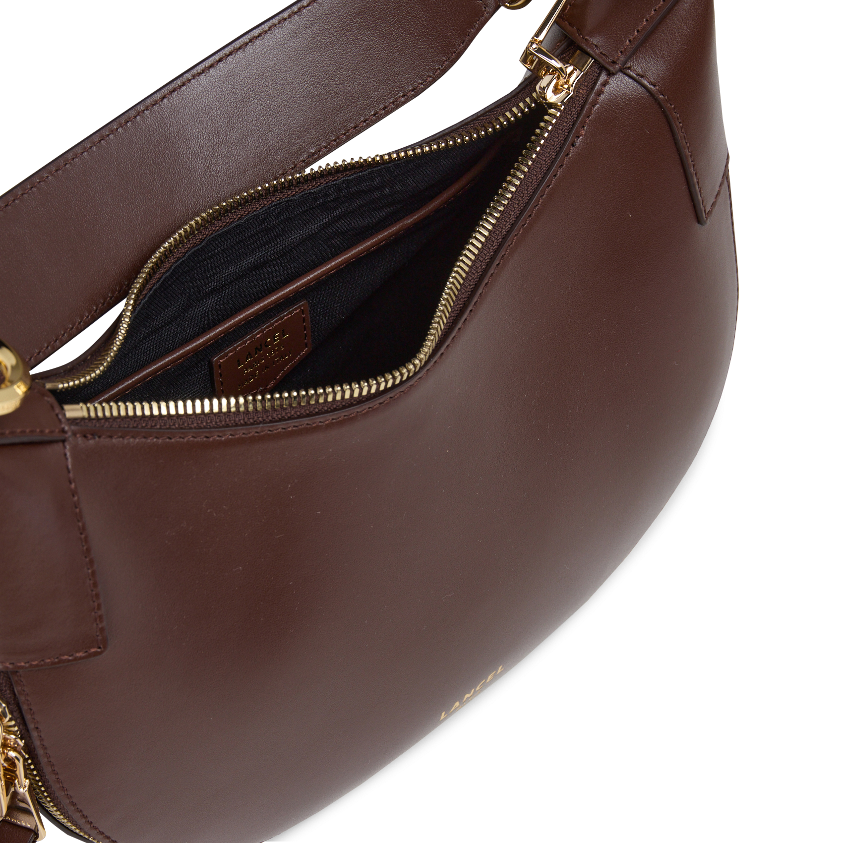 Dori leather shoulder bag LANCEL Brown