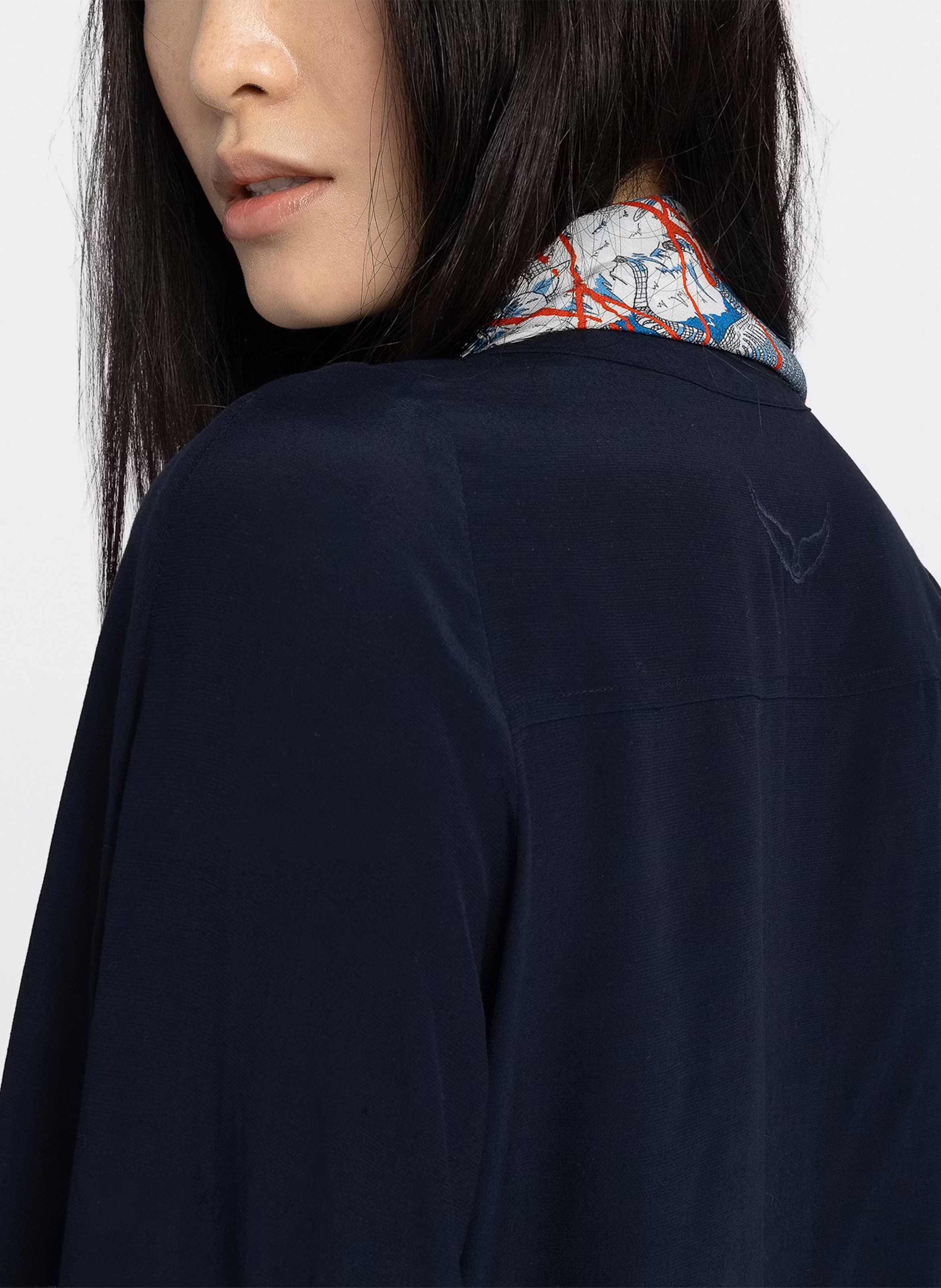 Top droit col V  ZADIG&VOLTAIRE Bleu