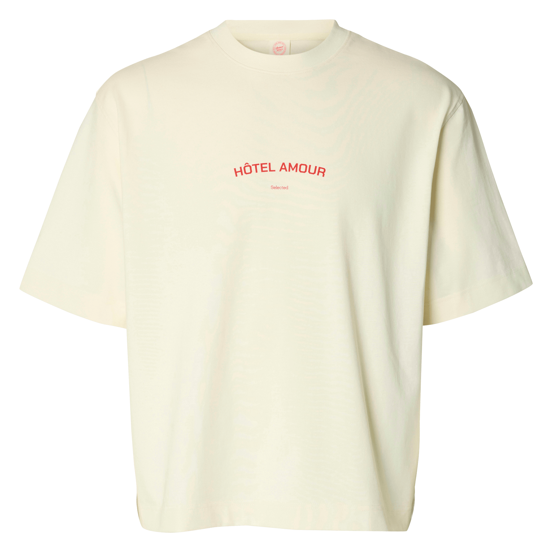 T-shirt van biokatoen met ronde hals SELECTED