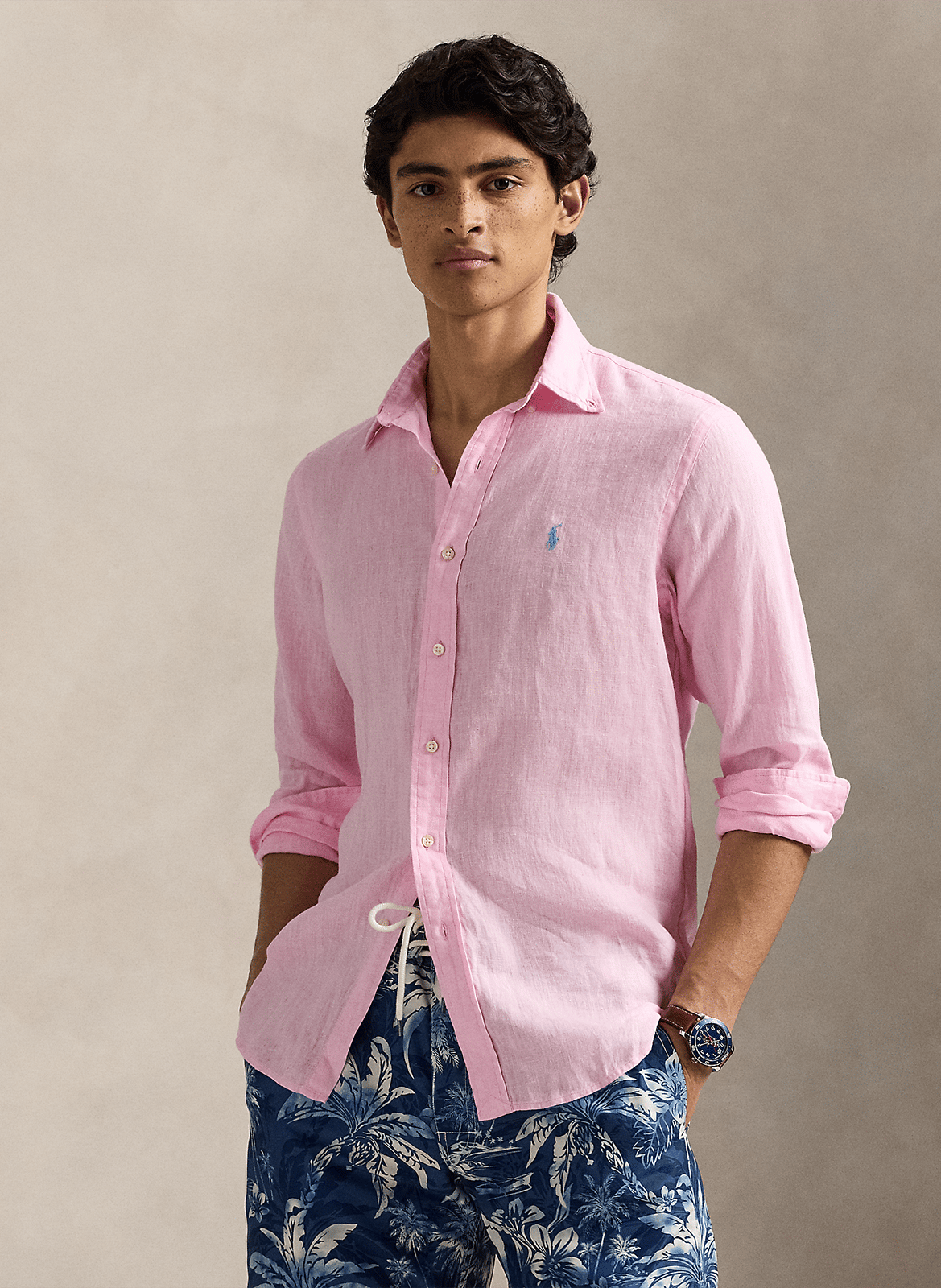 Regular-Fit-Hemd - Leinen POLO RALPH LAUREN
